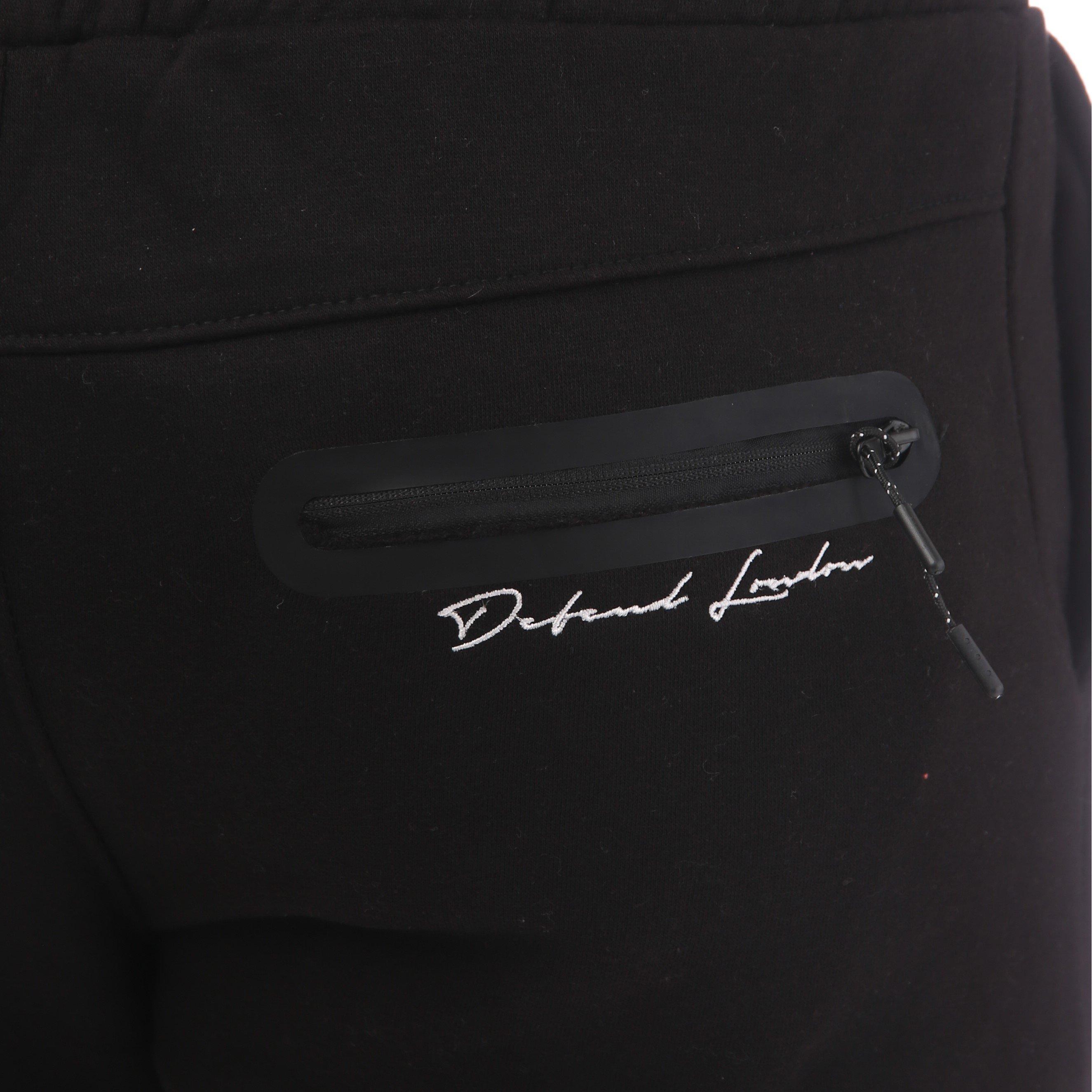 Black - DFND London - Closed Hem Fleece Joggers - 3