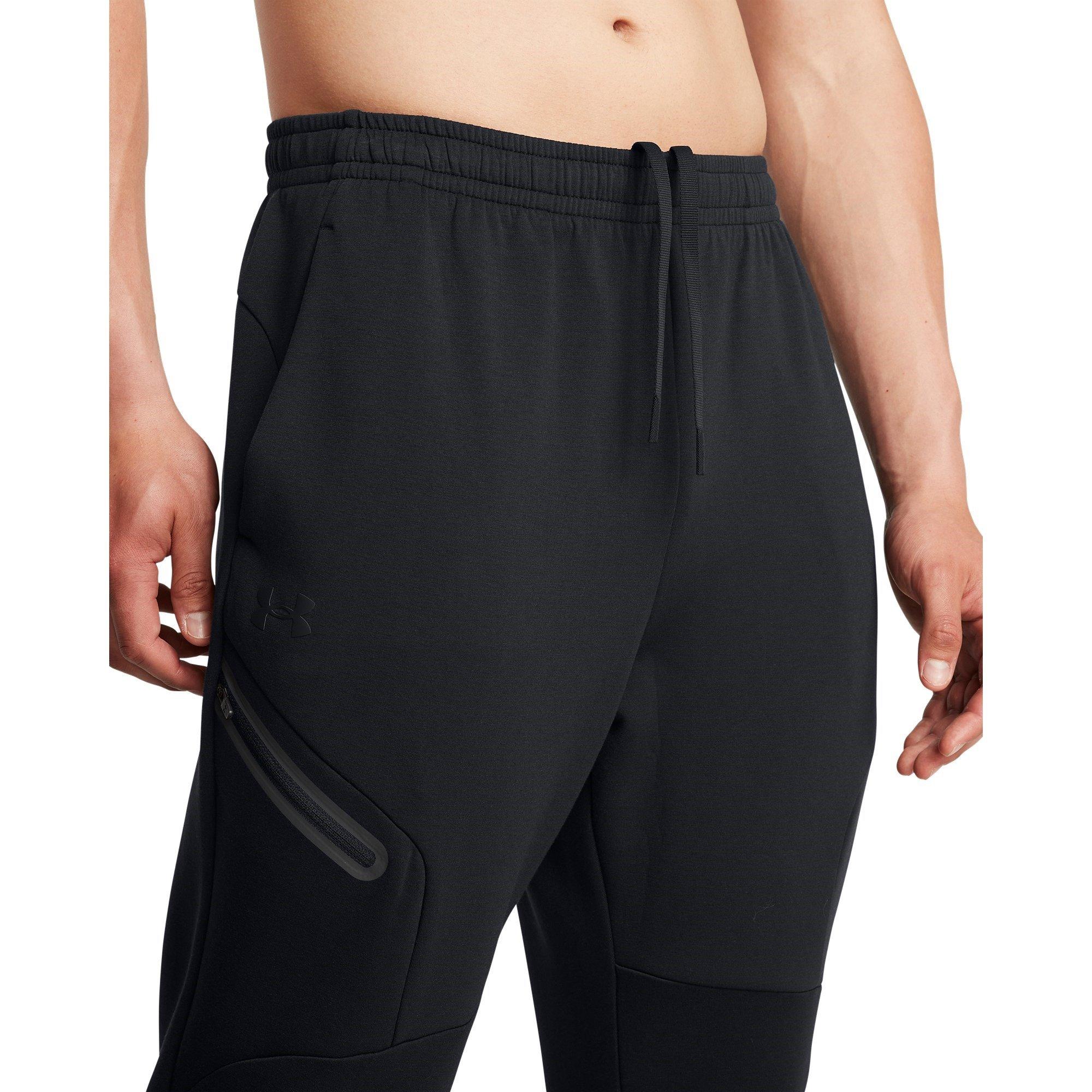 Black - Under Armour - Unstoppable Closed Hem Fleece Joggers - 5