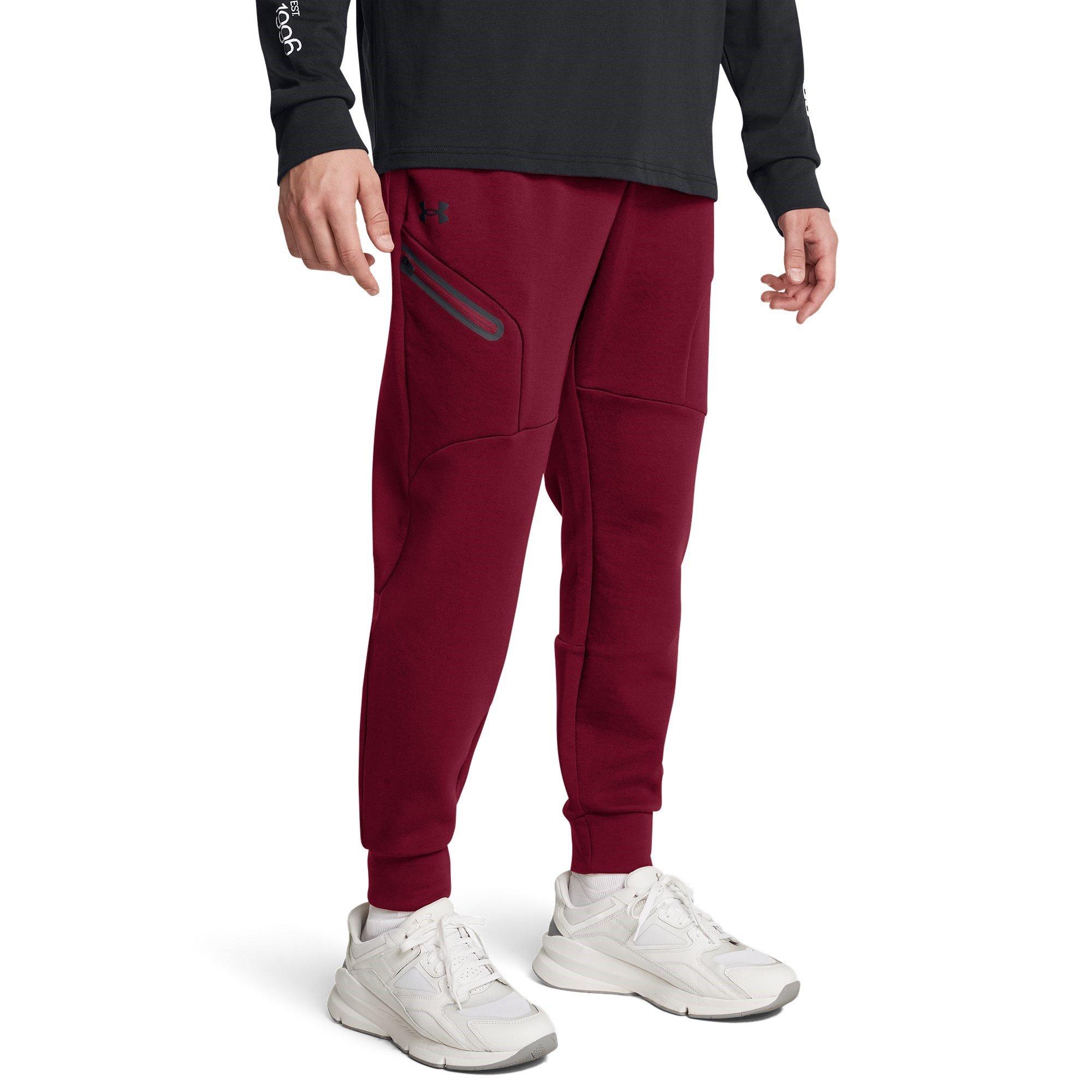 Red - Under Armour - Men's Unstoppable Closed Hem Fleece Joggers - 3