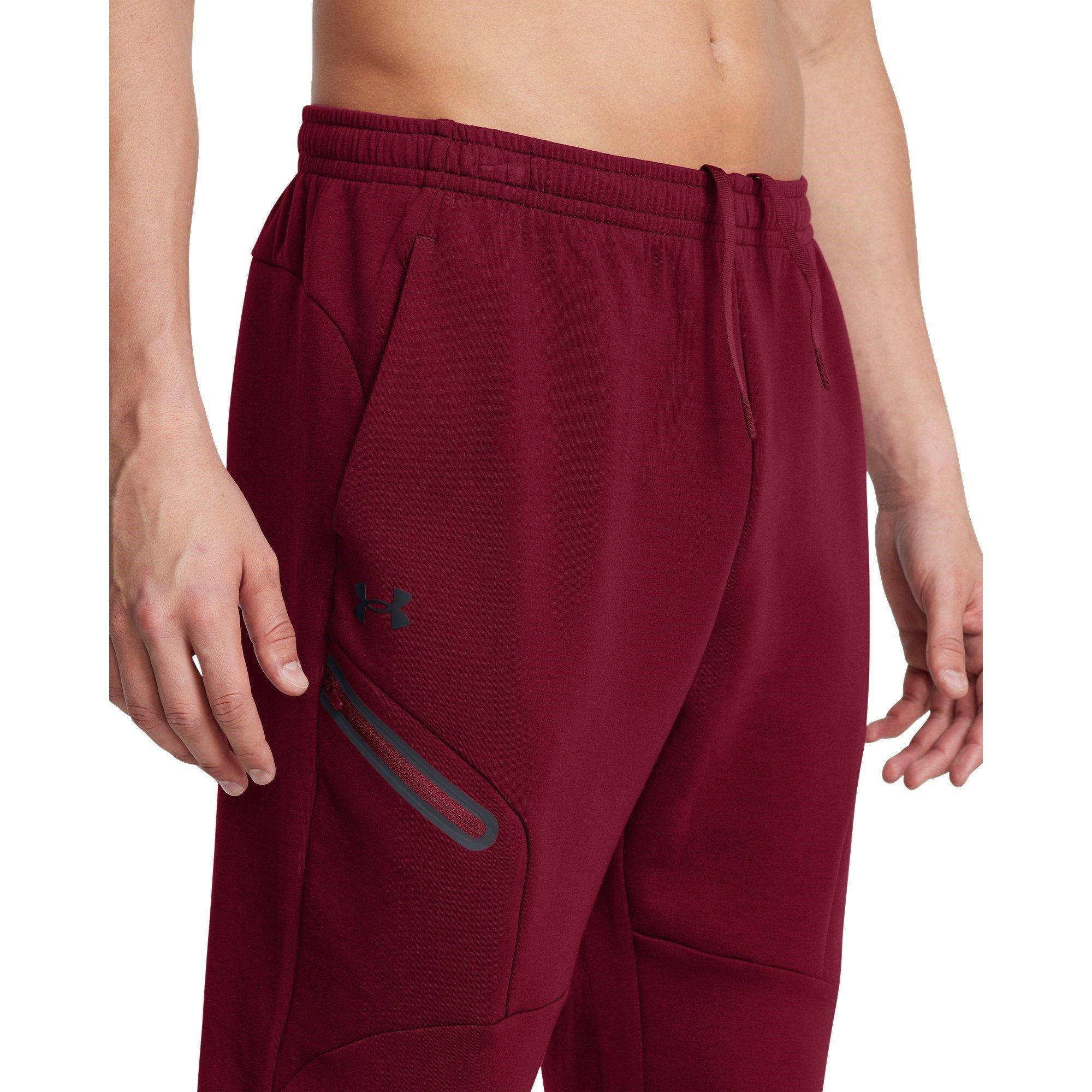 Red - Under Armour - Men's Unstoppable Closed Hem Fleece Joggers - 5