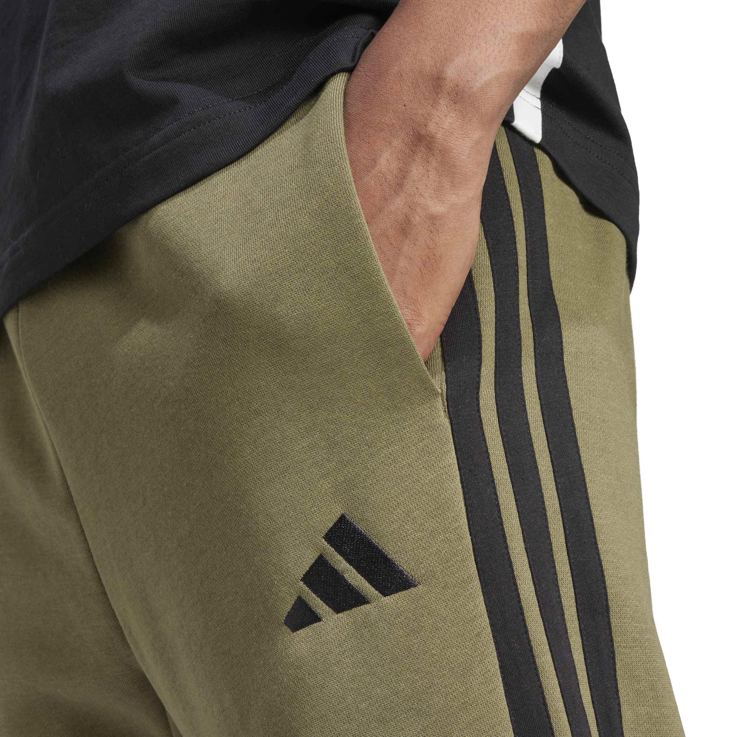 Olive Strata - adidas - Men's Fleece Joggers - 4