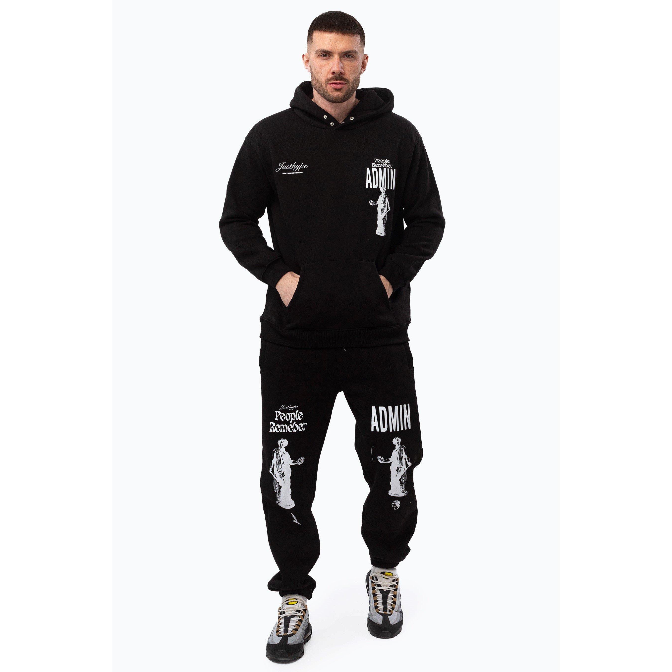 Black - Hype - Closed Hem Fleece Jogger - 2