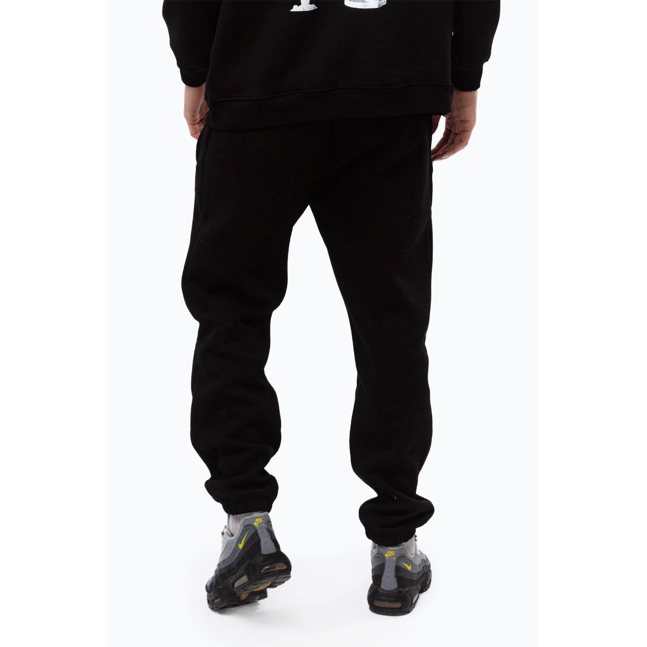 Black - Hype - Closed Hem Fleece Jogger - 4