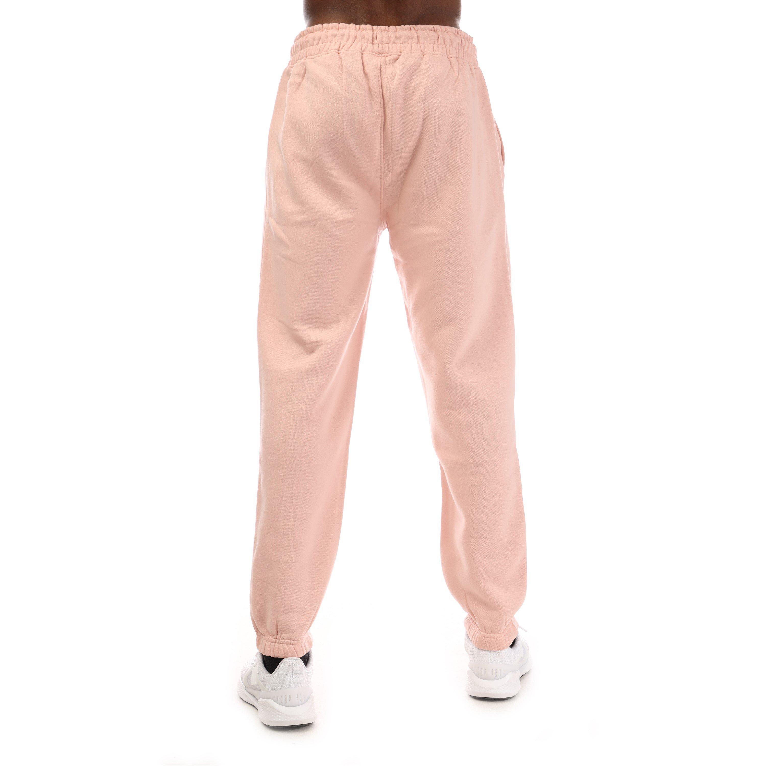 Pink - Hype - Unisex Adults Oversized Closed Hem Fleece Joggers - 2