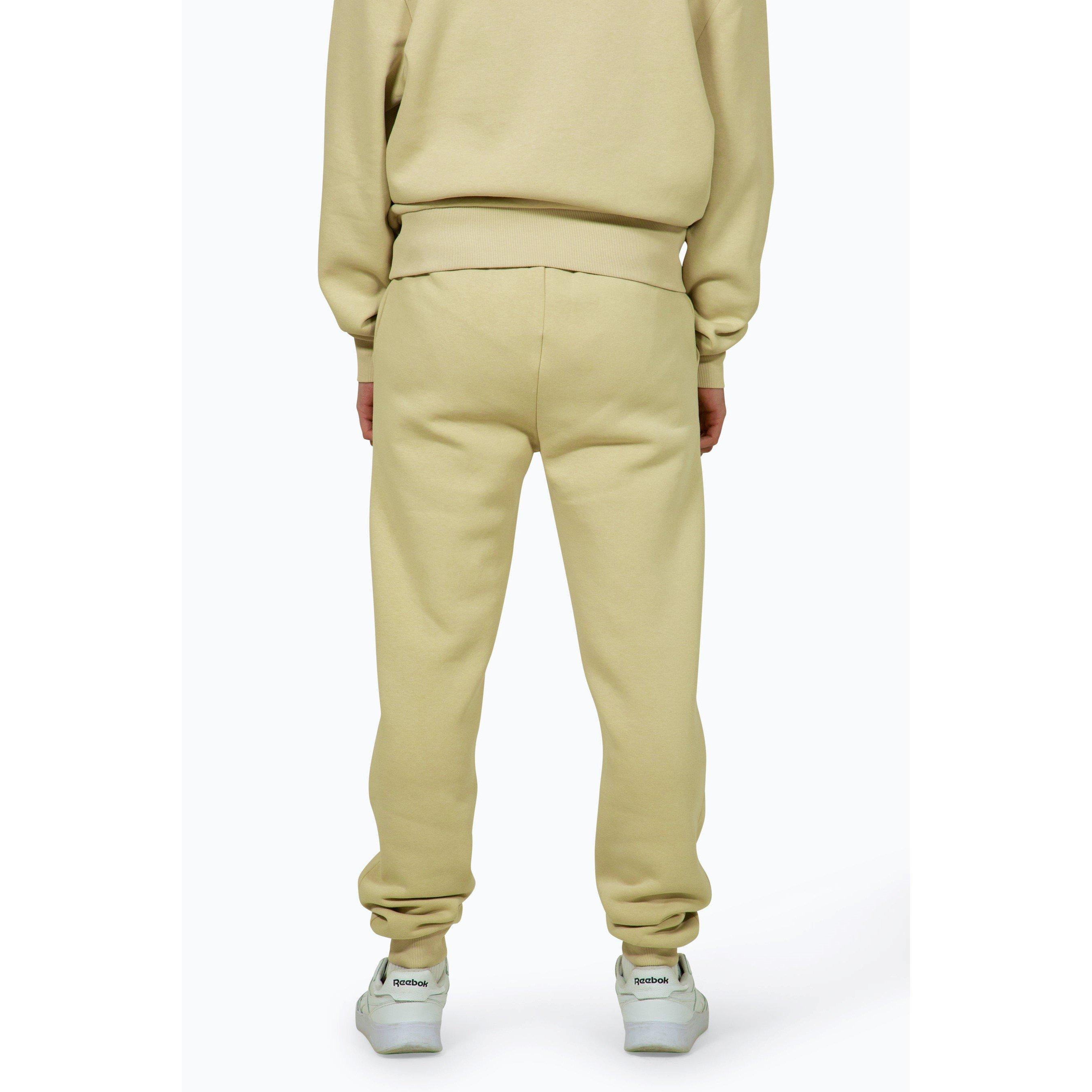 Beige - Hype - Men's Boxy Closed Hem Fleece Jogger - 3