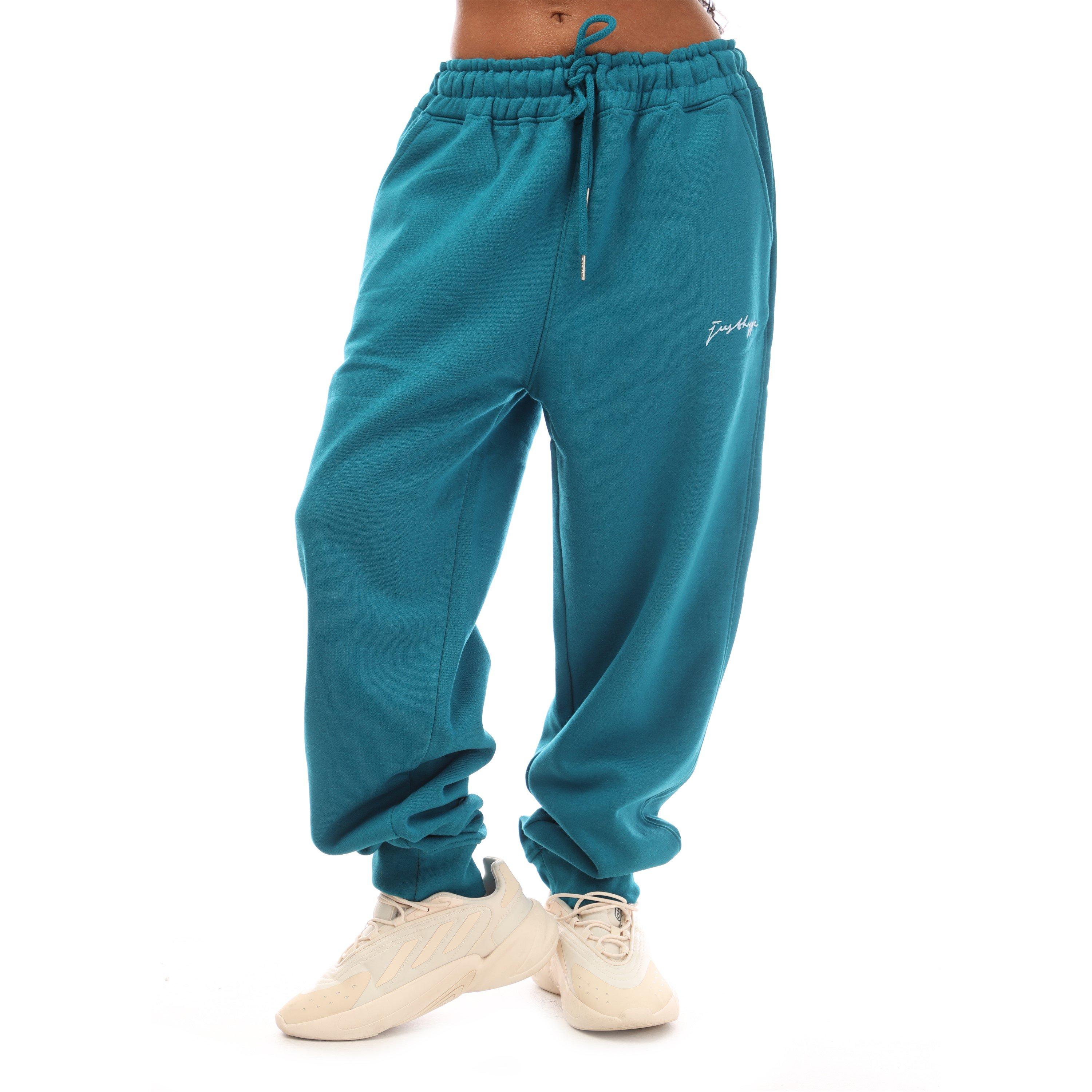 Blågrøn - Hype - Adults Closed Hem Fleece Joggers - 4