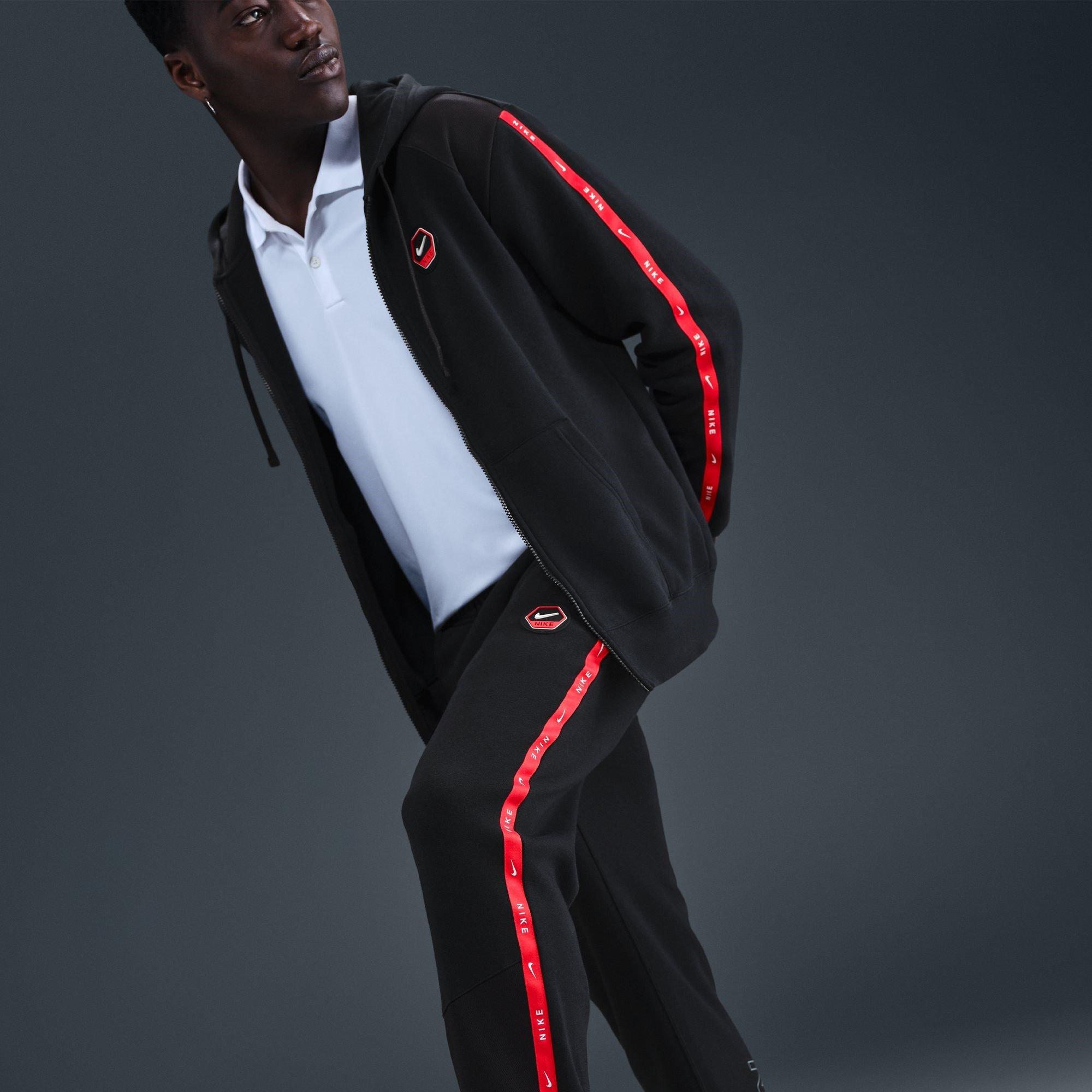 Black/Red - Nike - City Jogging Bottoms Mens - 3