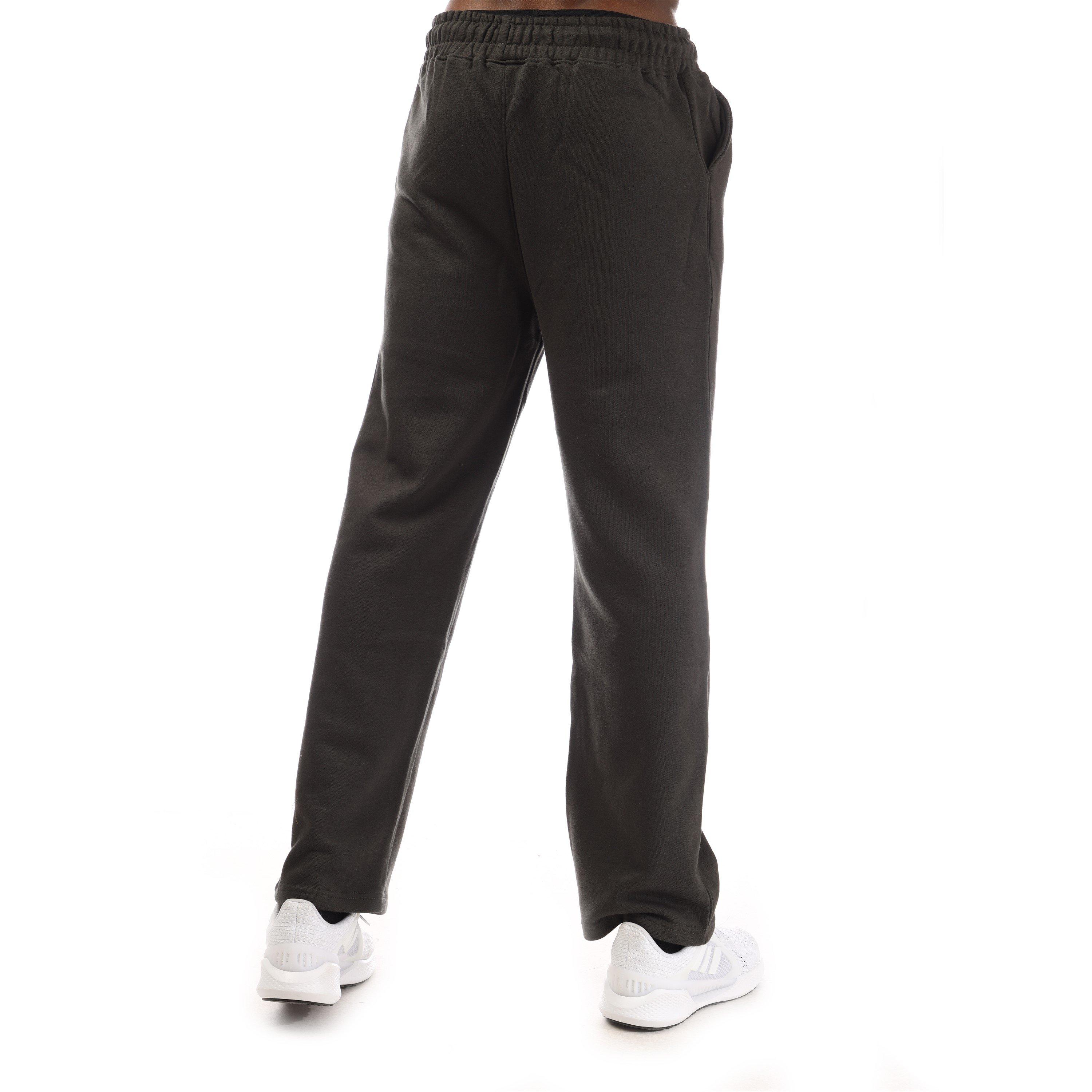 Zwart - Hype - Adults Wide Closed Hem Fleece Joggers - 2