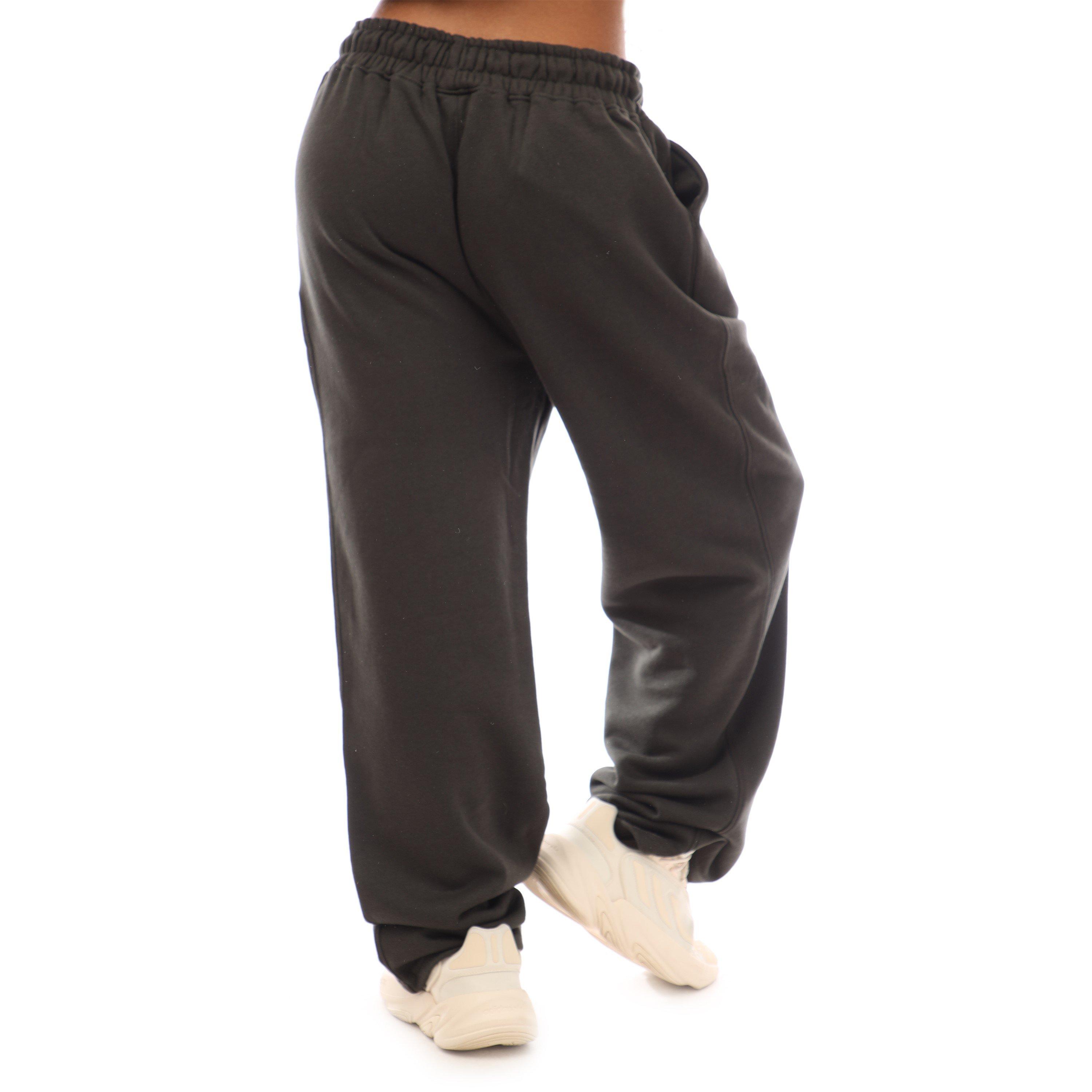 Zwart - Hype - Adults Wide Closed Hem Fleece Joggers - 5