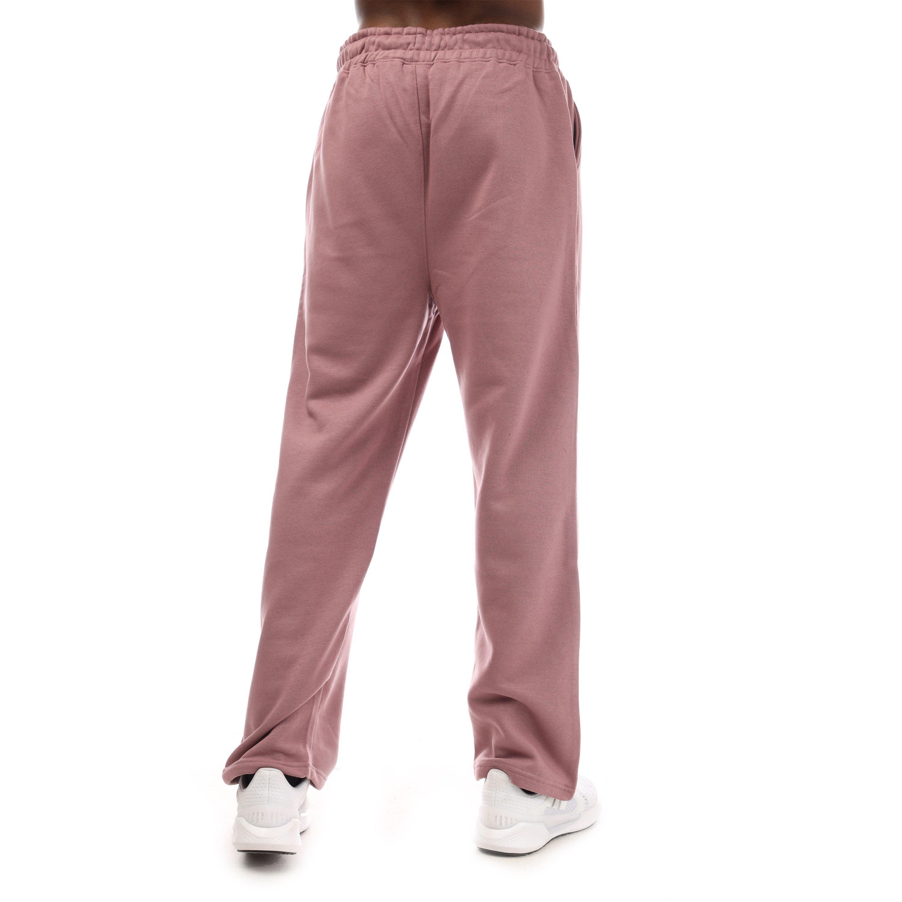 Brown - Hype - Adults Wide Closed Hem Fleece Joggers - 2