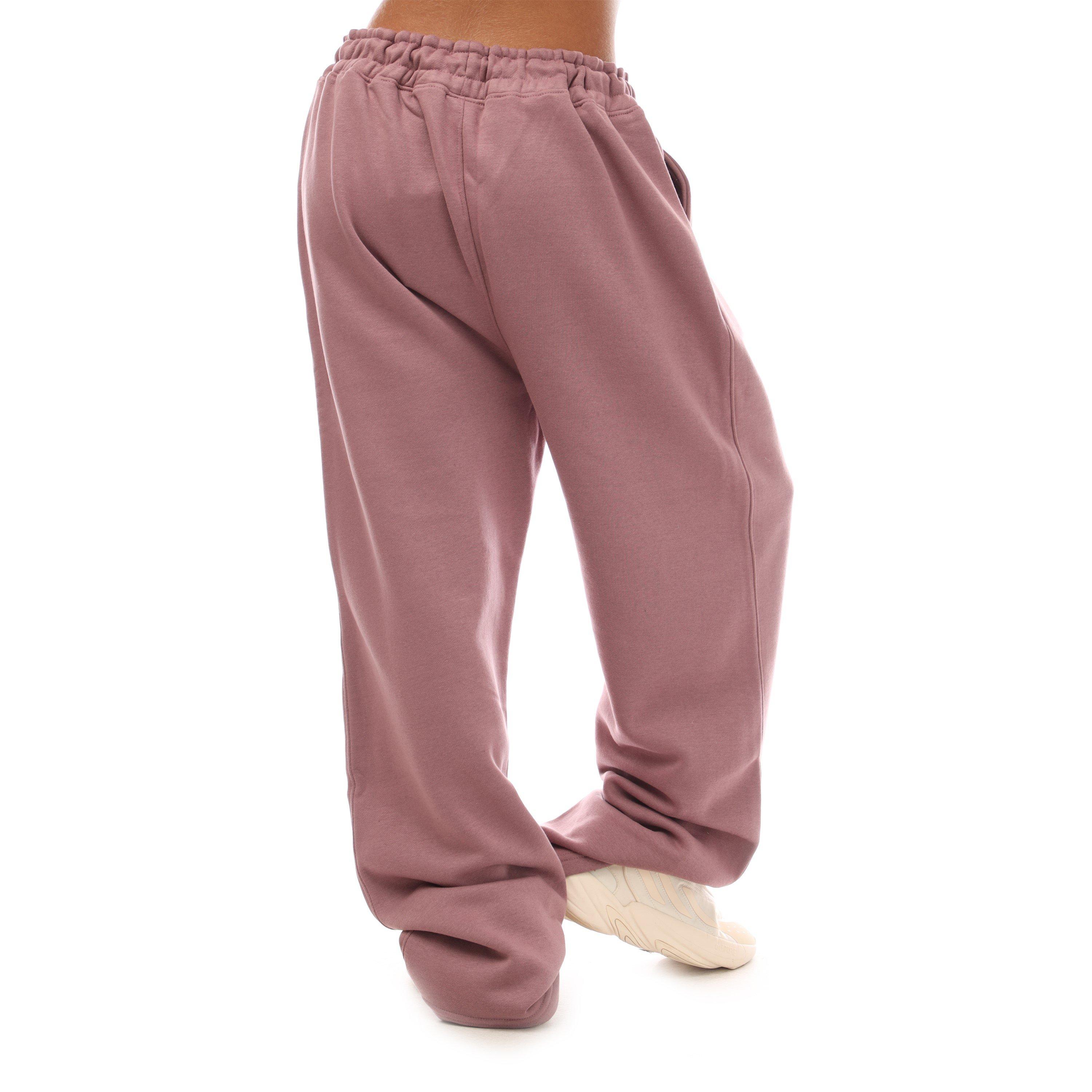 Brown - Hype - Adults Wide Closed Hem Fleece Joggers - 5