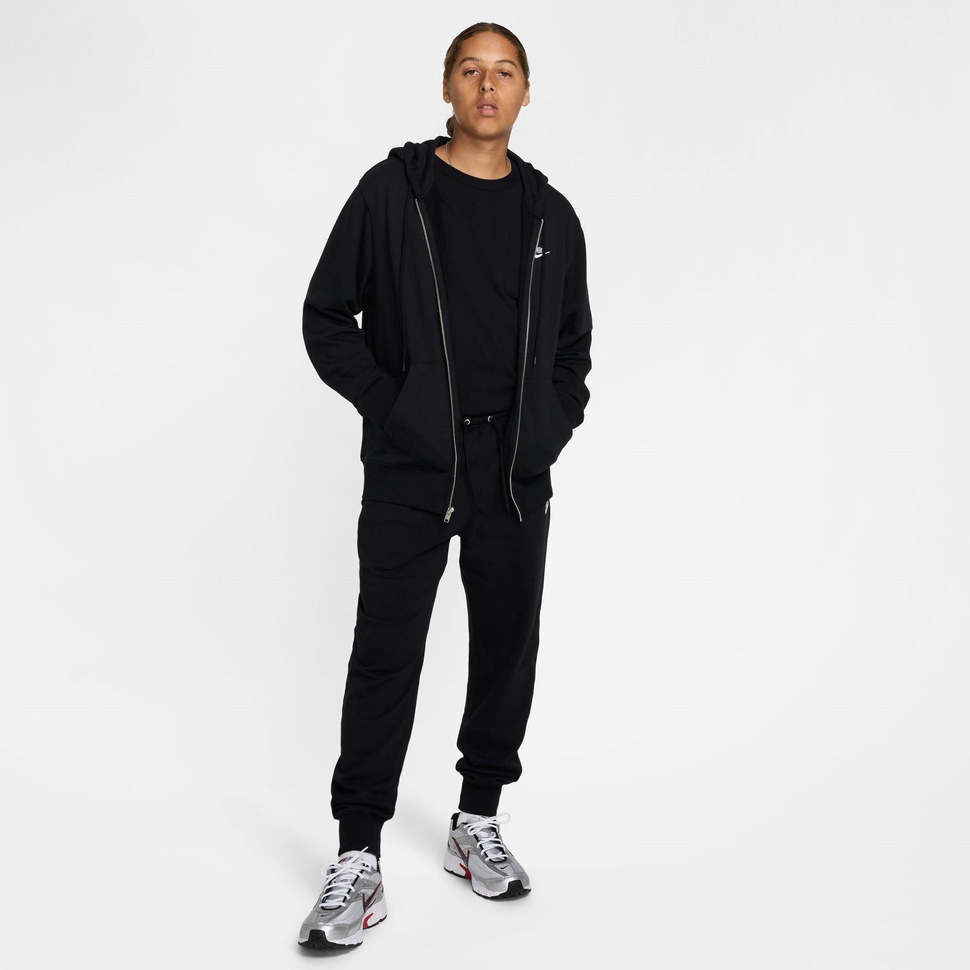 Sort/Sort/Hvid - Nike - Men's Closed Hem Fleece Joggers - 6