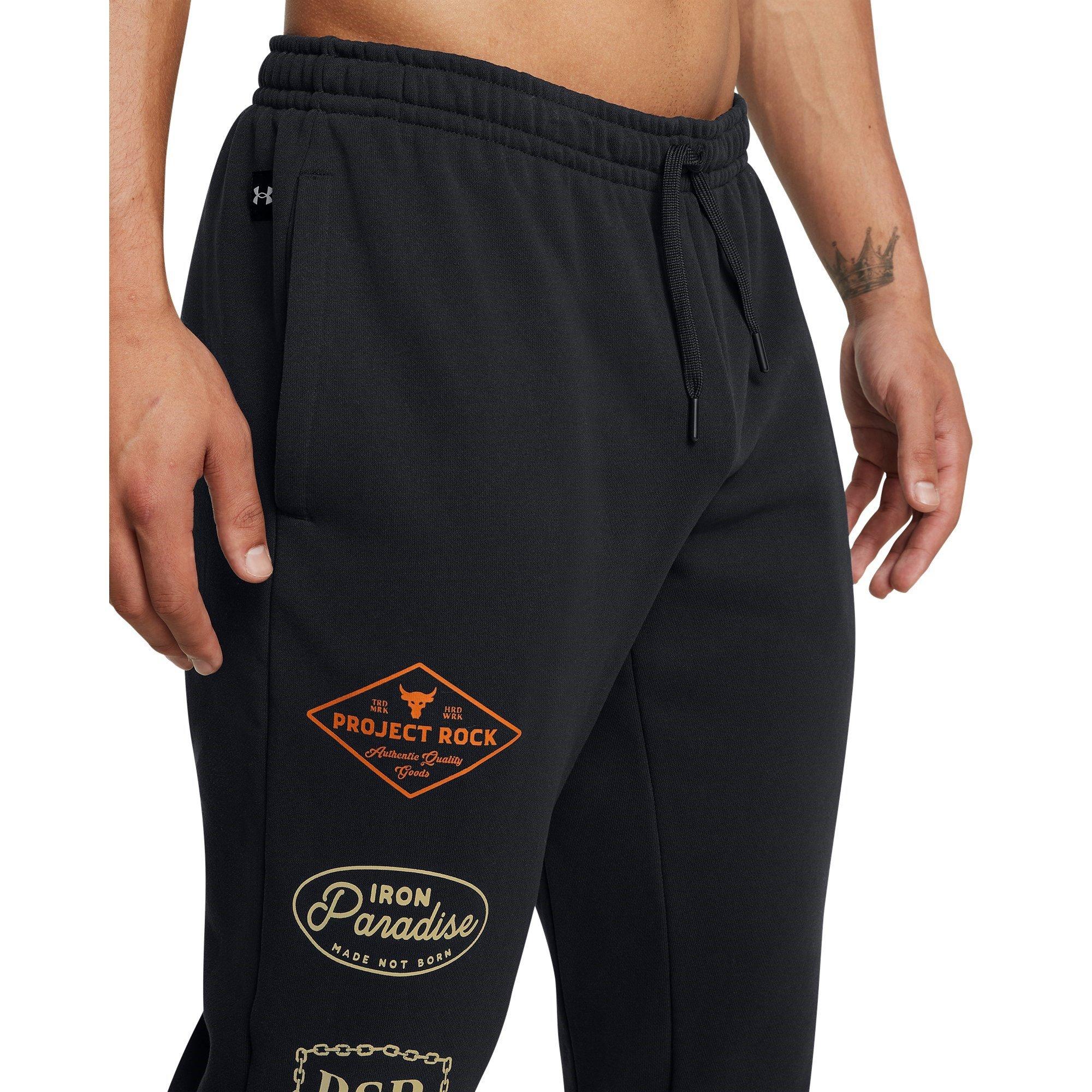 Black - Under Armour - Men's Closed Hem Fleece Joggers - 5