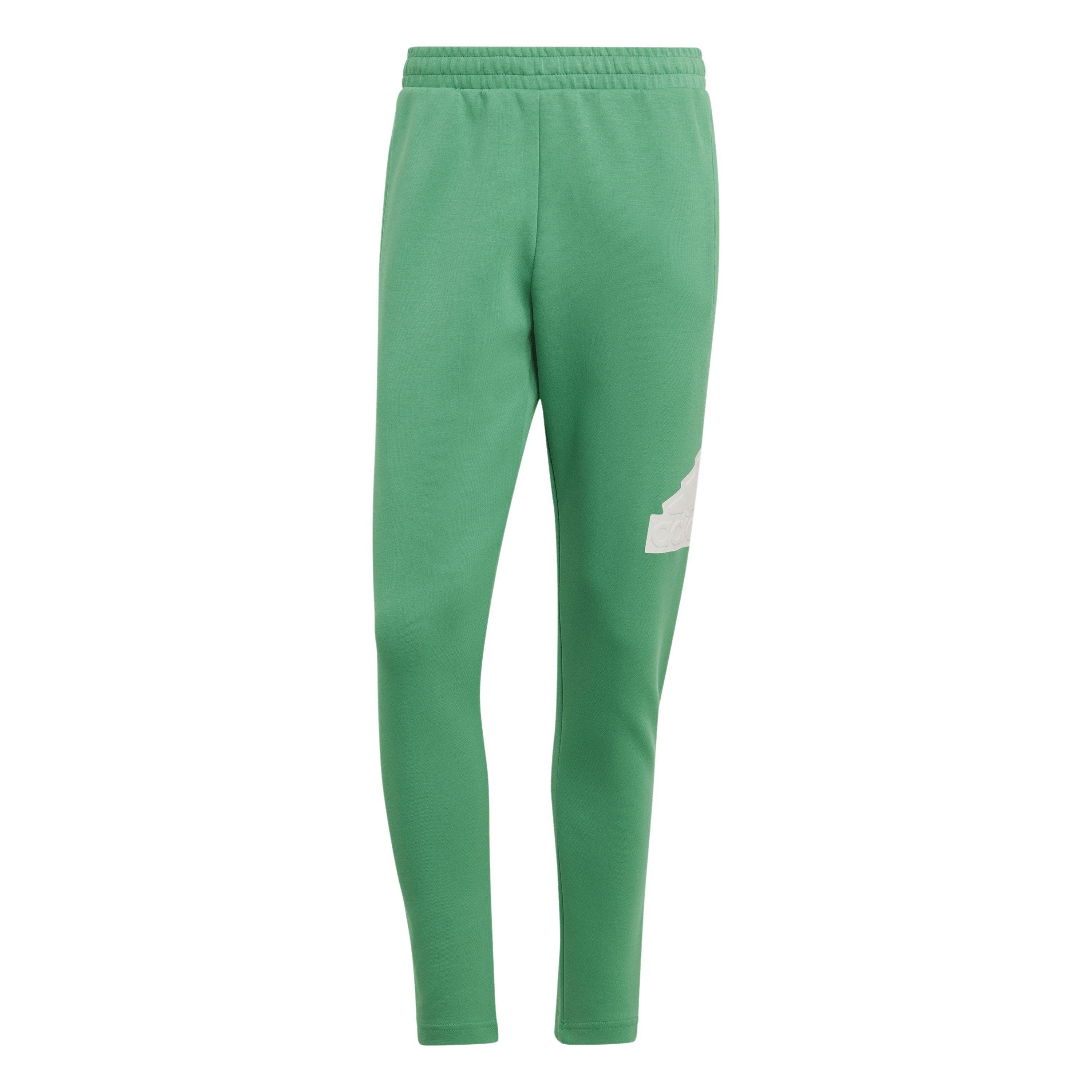 Adidas Men's Closed Hem Fleece Joggers - Green - XS