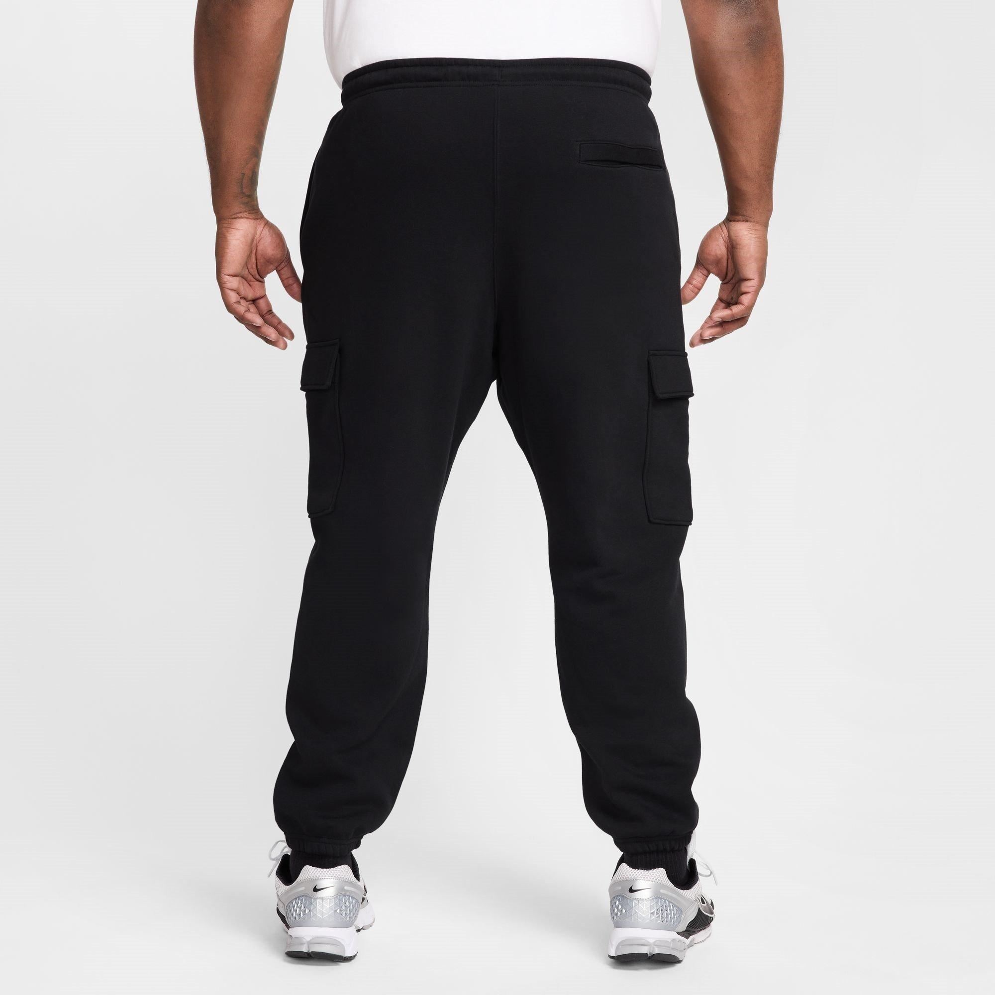 Nero/Bianco - Nike - Sportswear Club Fleece Men's Cargo Pants - 11
