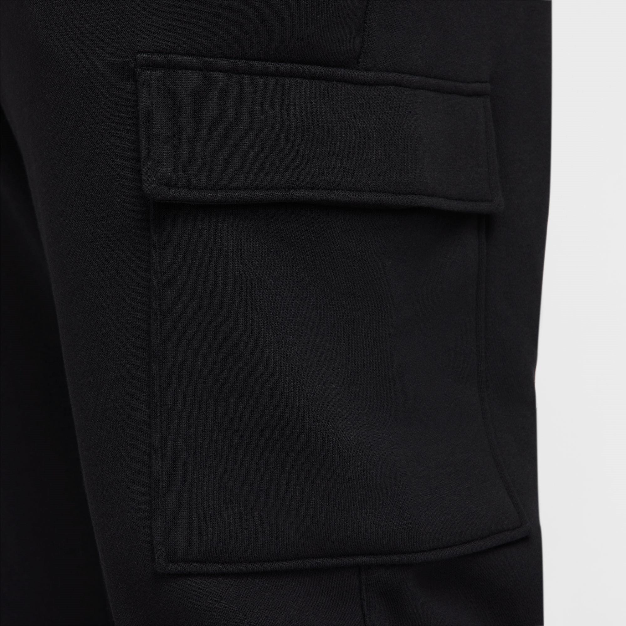 Nero/Bianco - Nike - Sportswear Club Fleece Men's Cargo Pants - 13