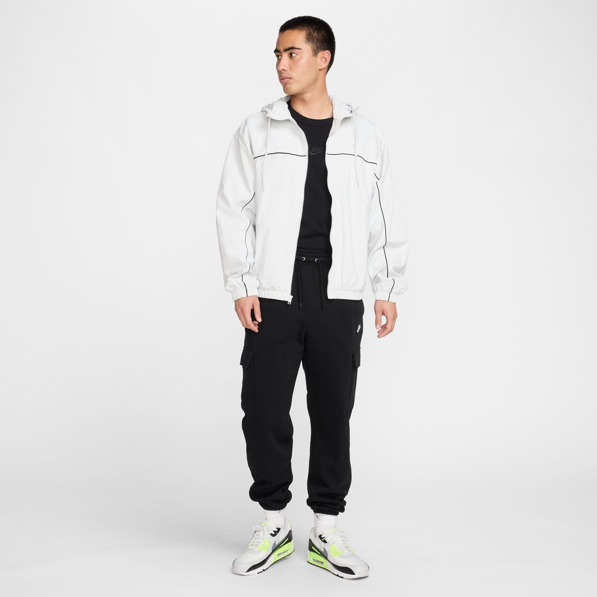 Nero/Bianco - Nike - Sportswear Club Fleece Men's Cargo Pants - 7