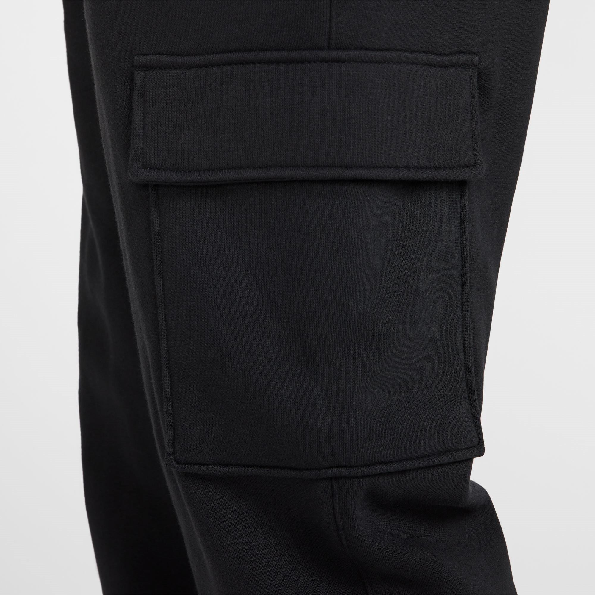 Nero/Bianco - Nike - Sportswear Club Fleece Men's Cargo Pants - 8