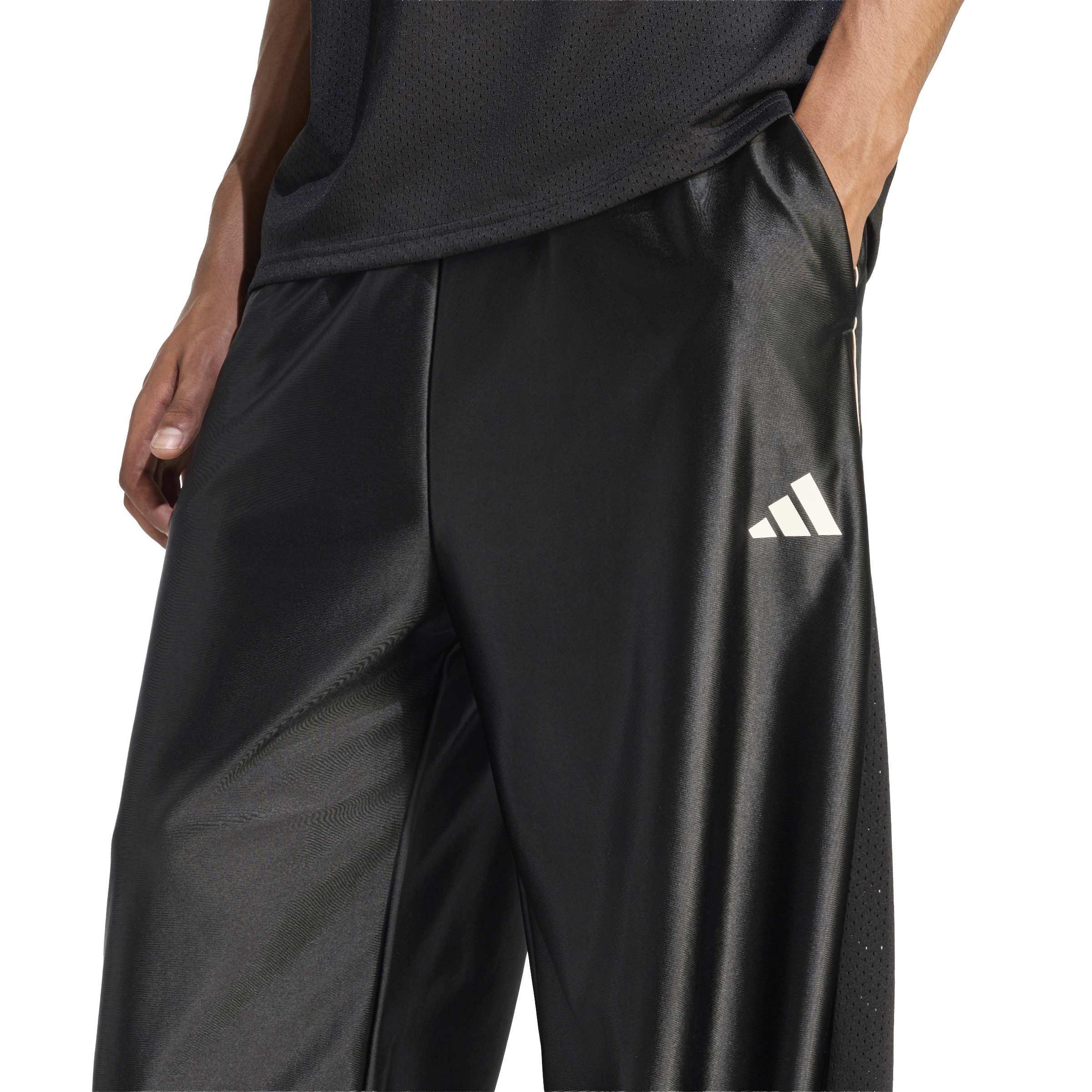 Black/Crystal L - adidas - Men's Closed Hem Fleece Joggers - 4