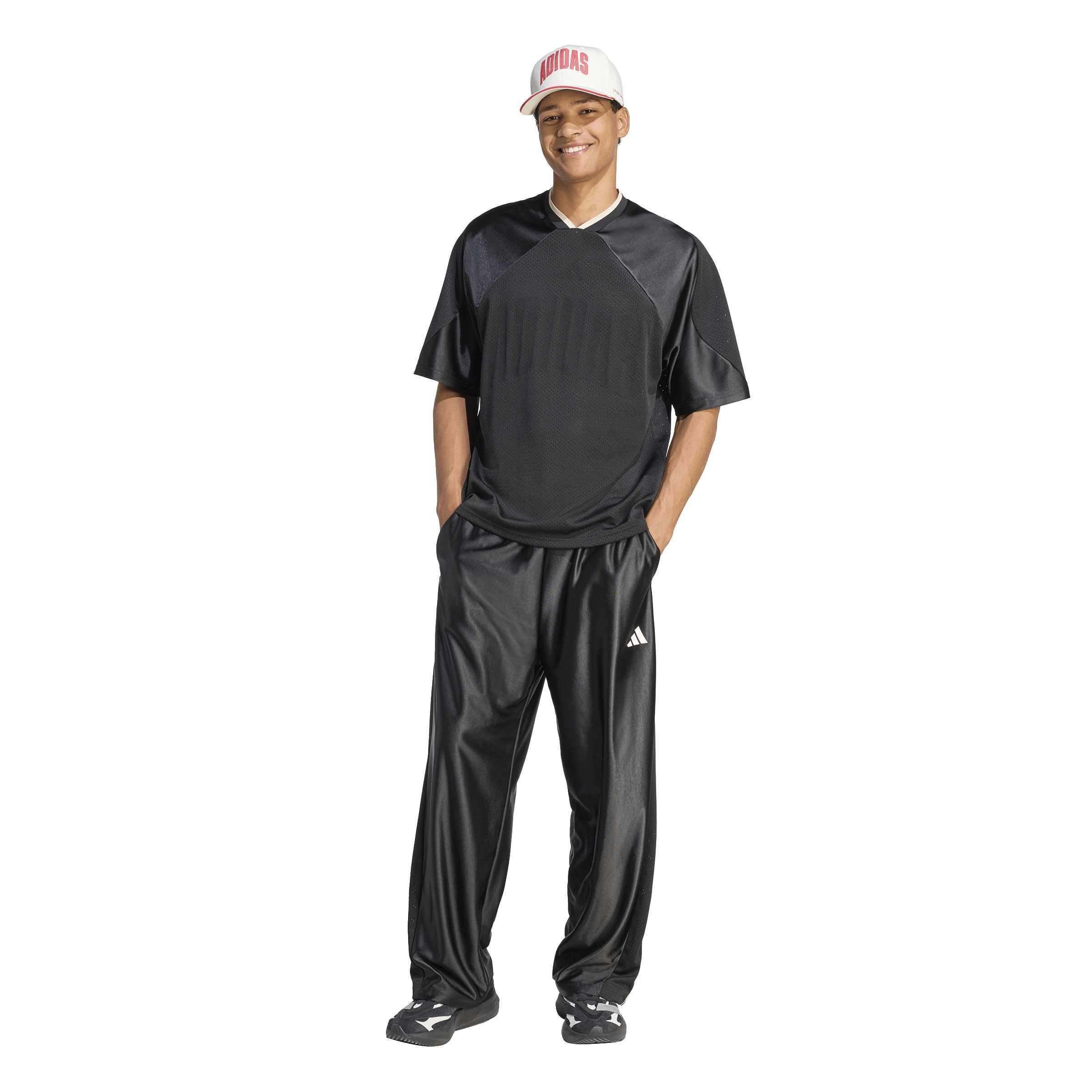 Black/Crystal L - adidas - Men's Closed Hem Fleece Joggers - 6