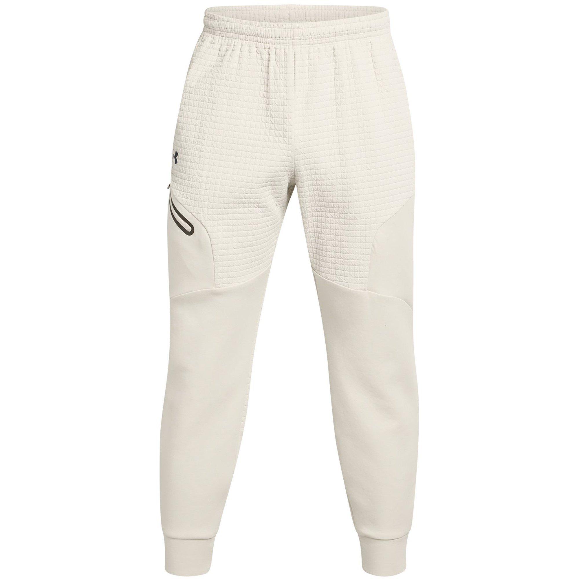 Under Armour Men's Unstoppable Closed Hem Fleece Joggers - White - 2XL