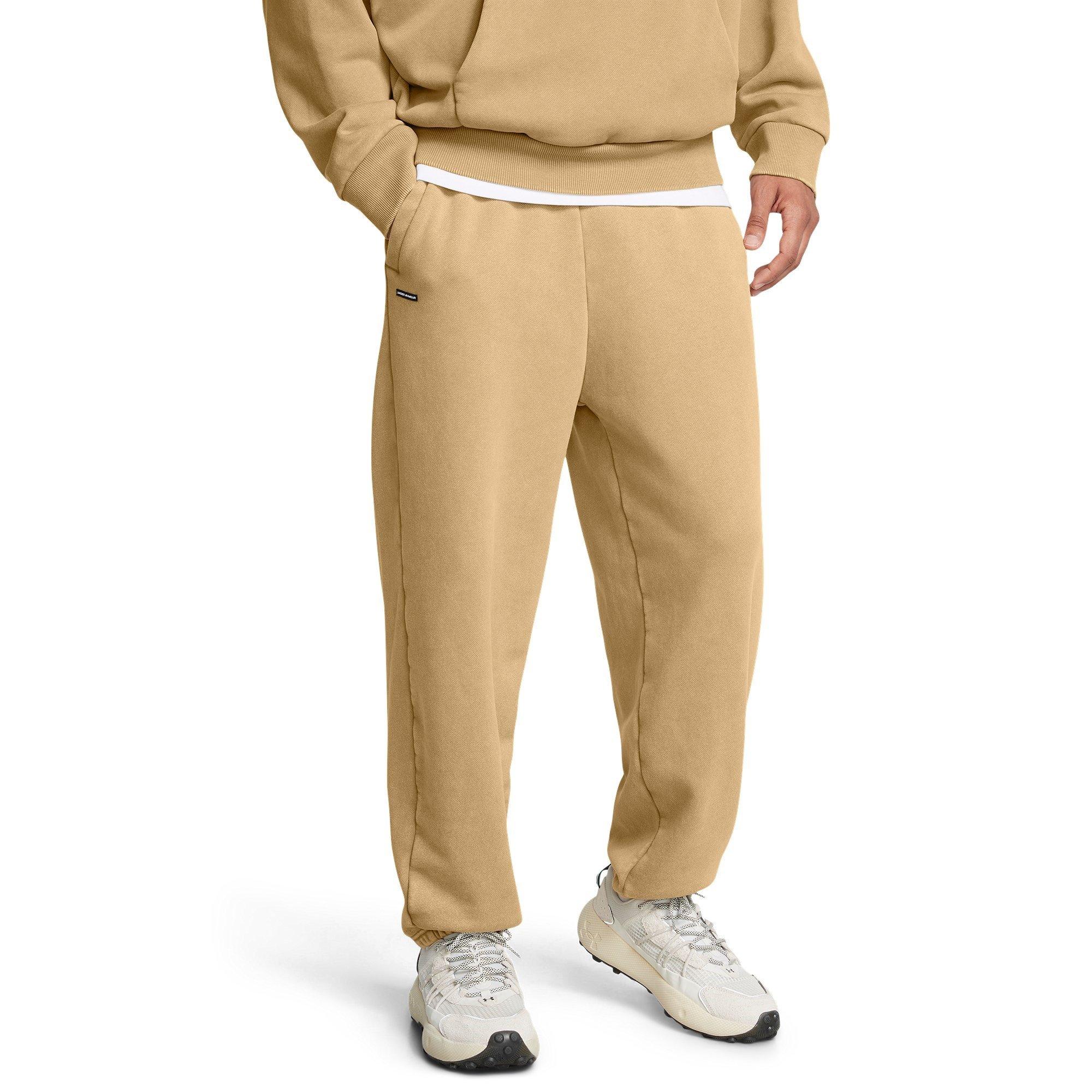 Brown - Under Armour - Icon Closed Hem Fleece Joggers - 3