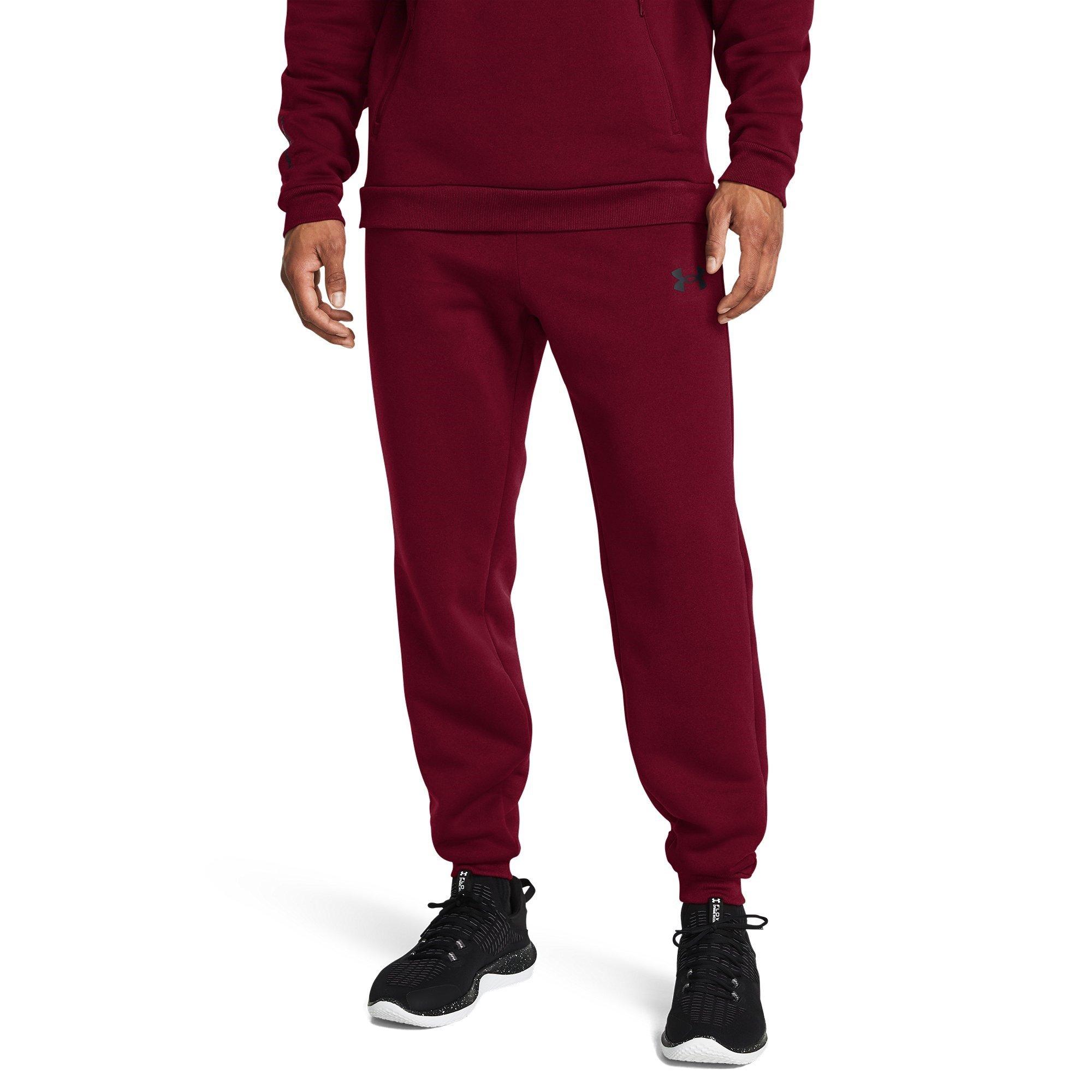 Red - Under Armour - Pro Closed Hem Fleece Joggers - 3