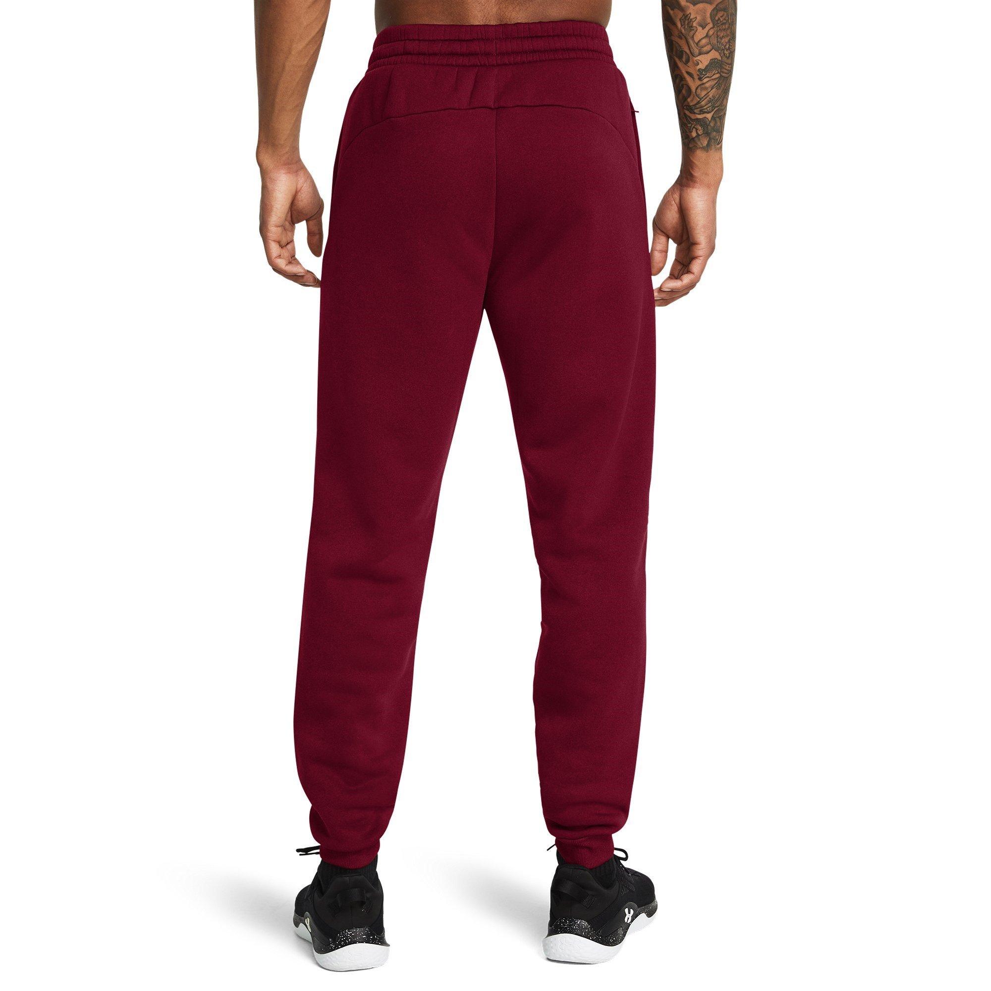 Red - Under Armour - Pro Closed Hem Fleece Joggers - 4