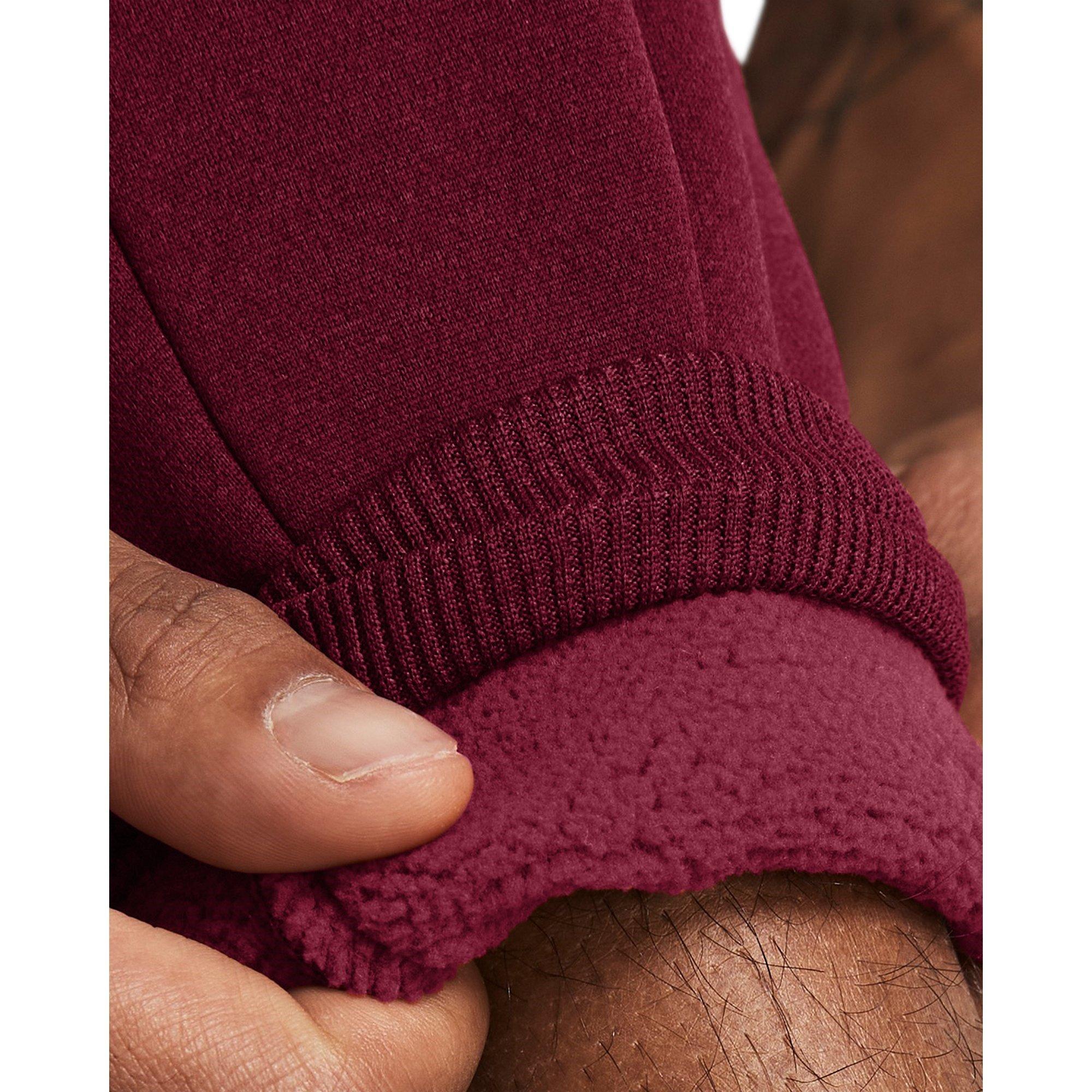 Red - Under Armour - Pro Closed Hem Fleece Joggers - 5