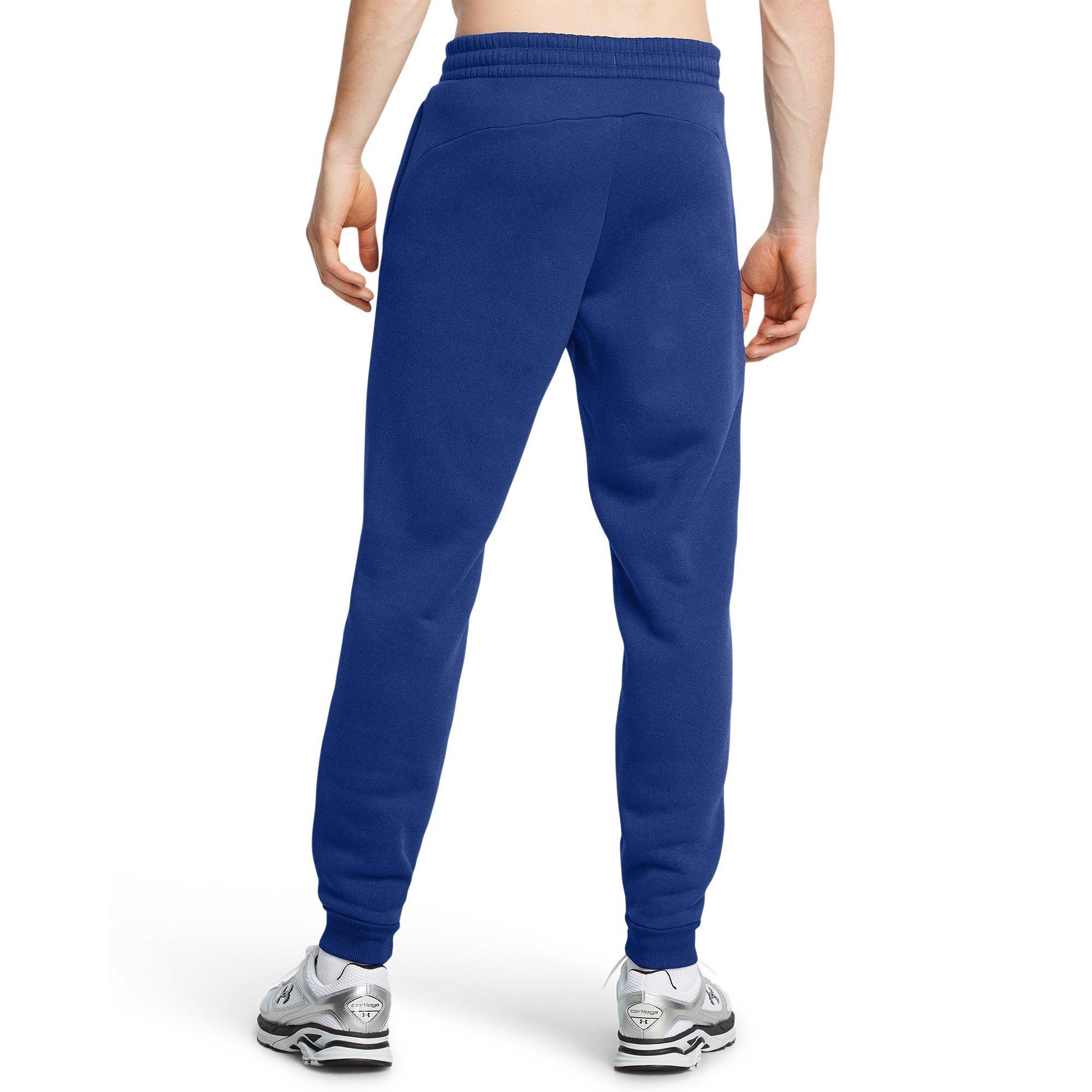 Blue - Under Armour - Men's Pro Closed Hem Fleece Joggers - 4