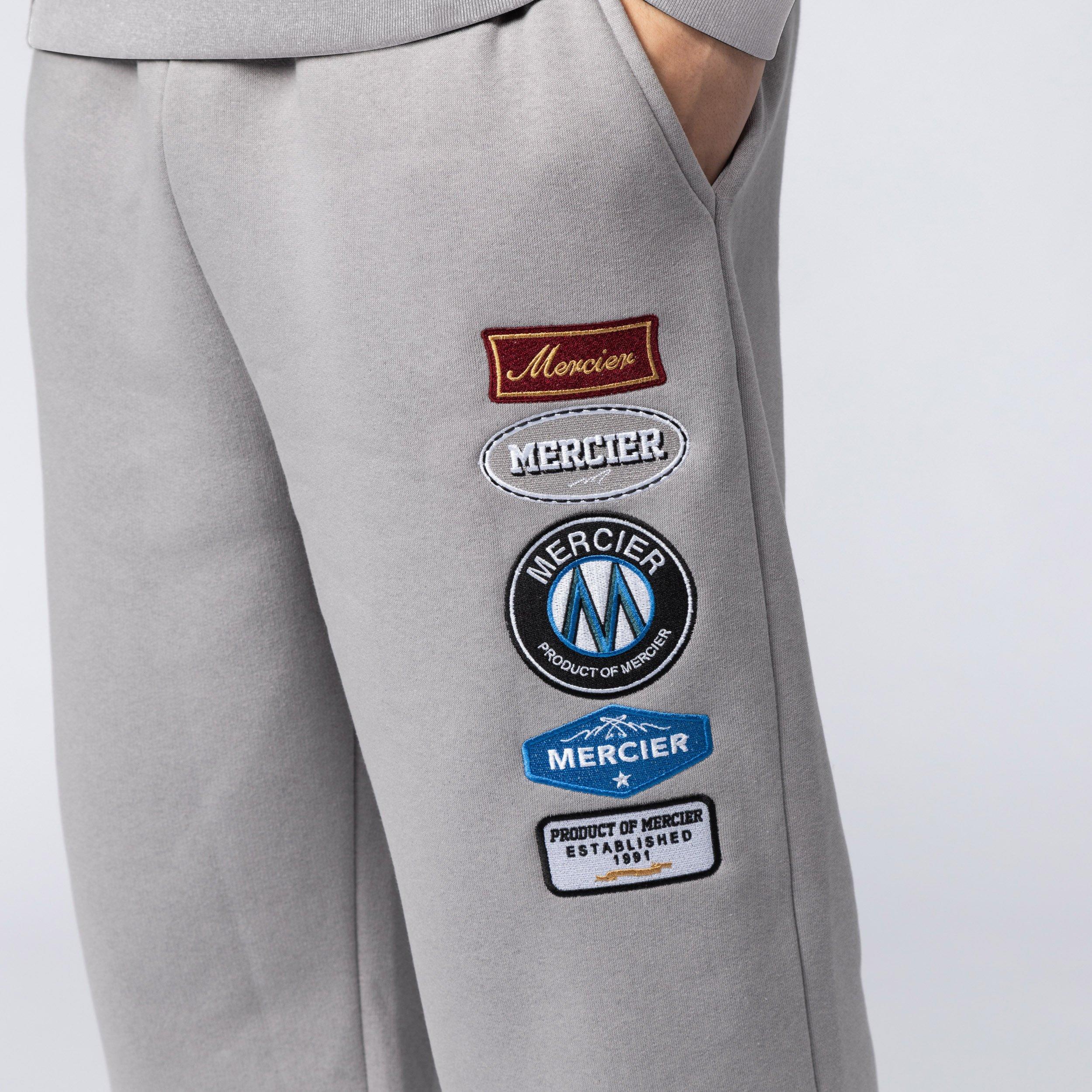 Grey - Mercier - Grey Hybrid Badge Joggers - 4