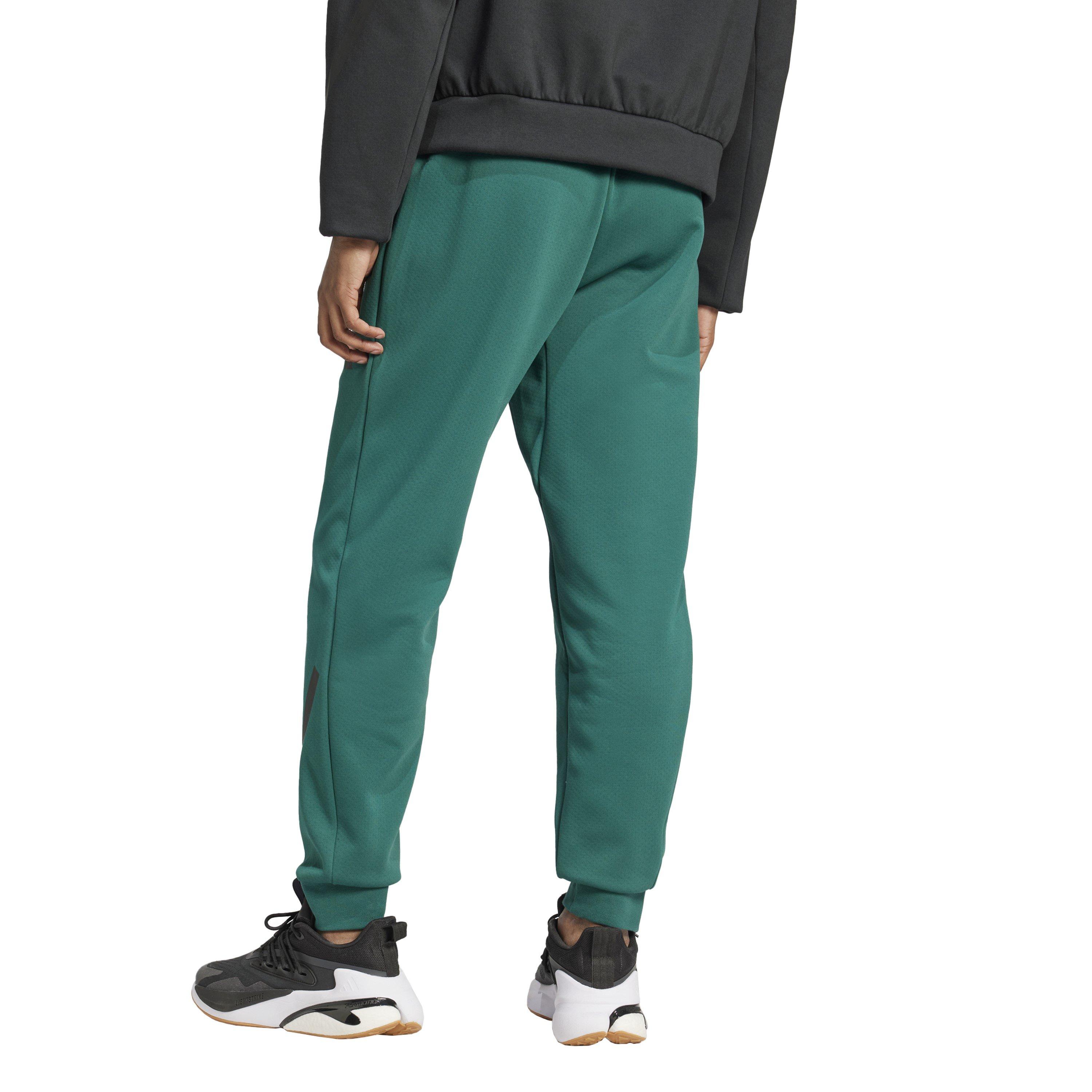 Verde - adidas - Closed Hem Fleece Joggers - 3