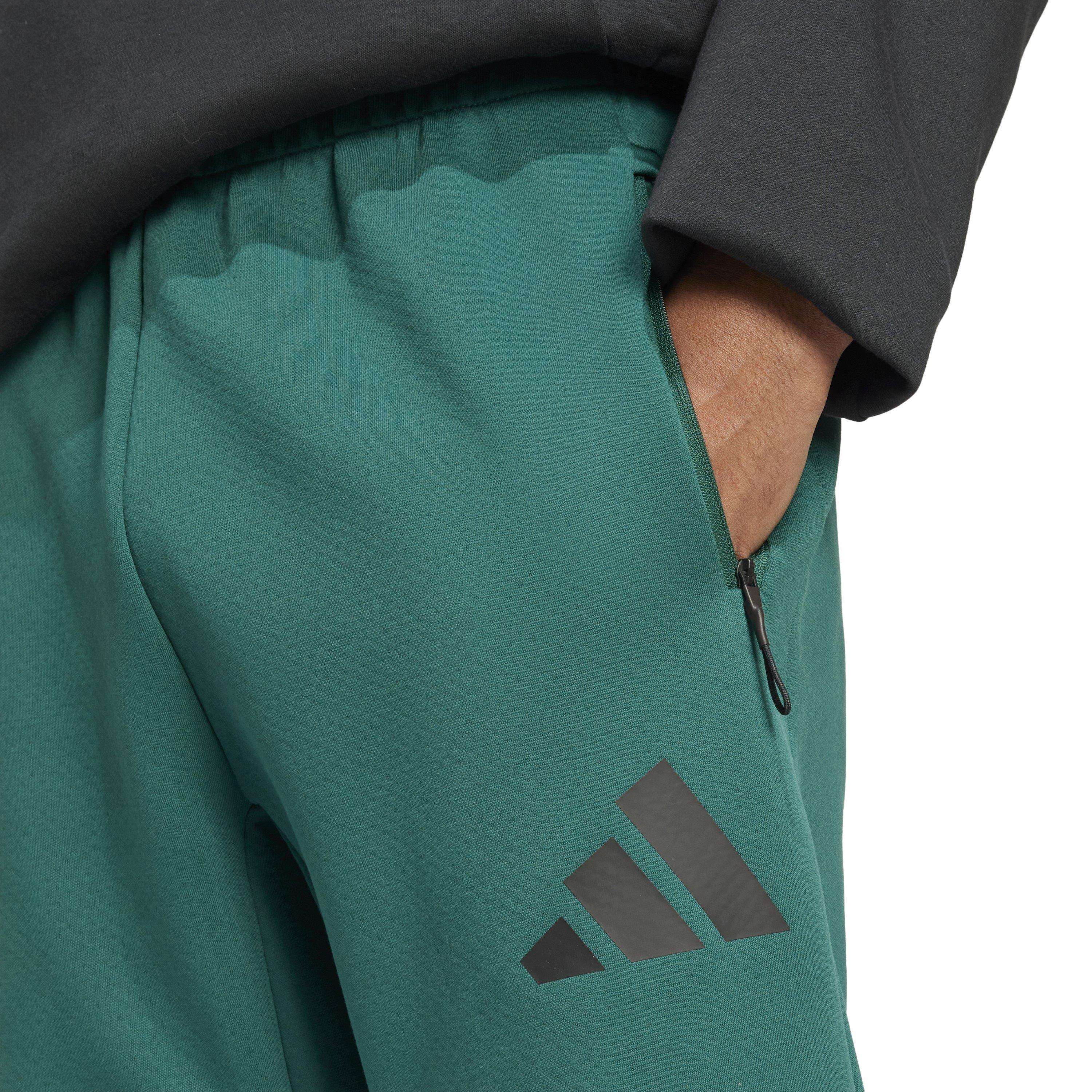 Verde - adidas - Closed Hem Fleece Joggers - 4