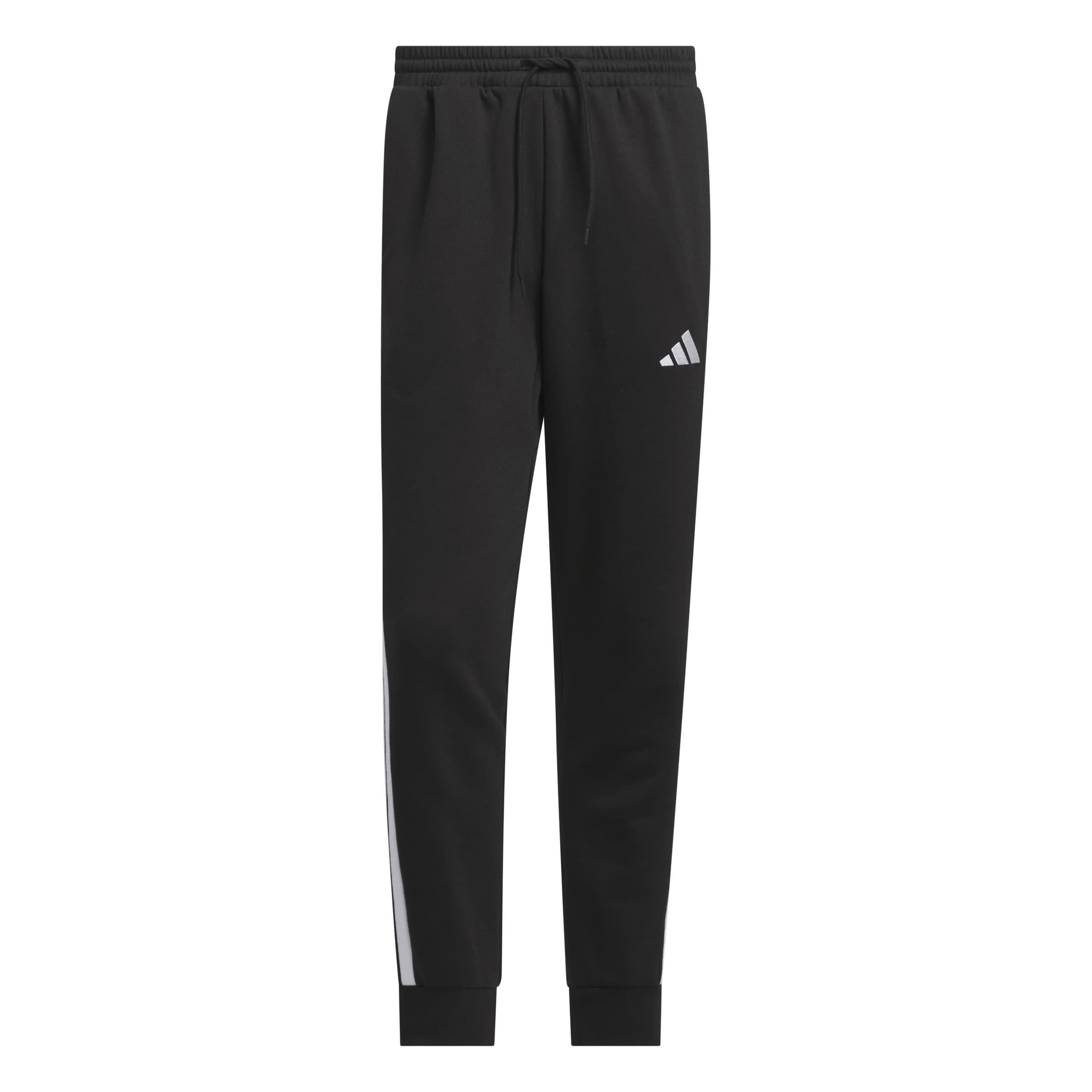 Black/White - adidas - Men's Fleece Joggers - 1