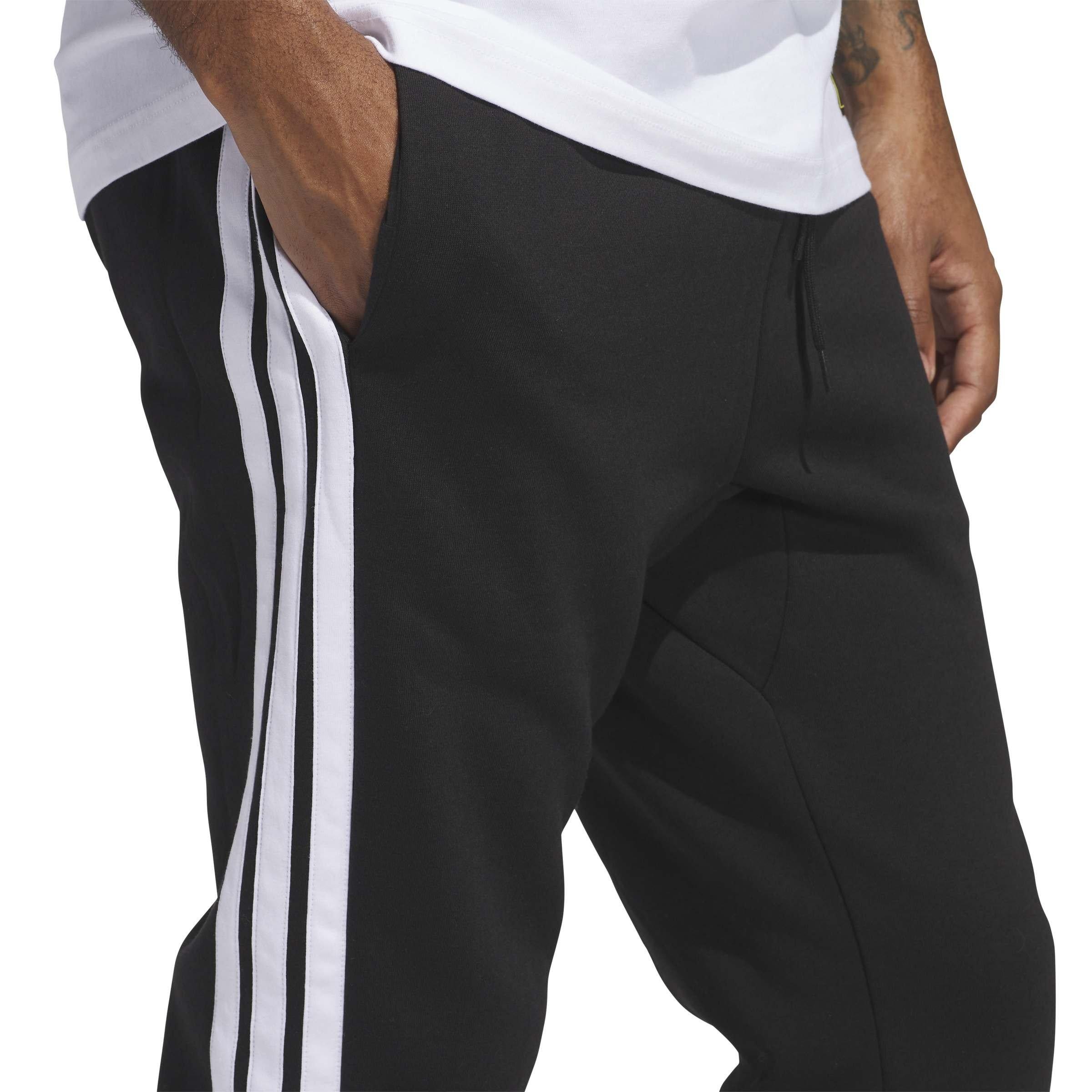 Black/White - adidas - Men's Fleece Joggers - 5
