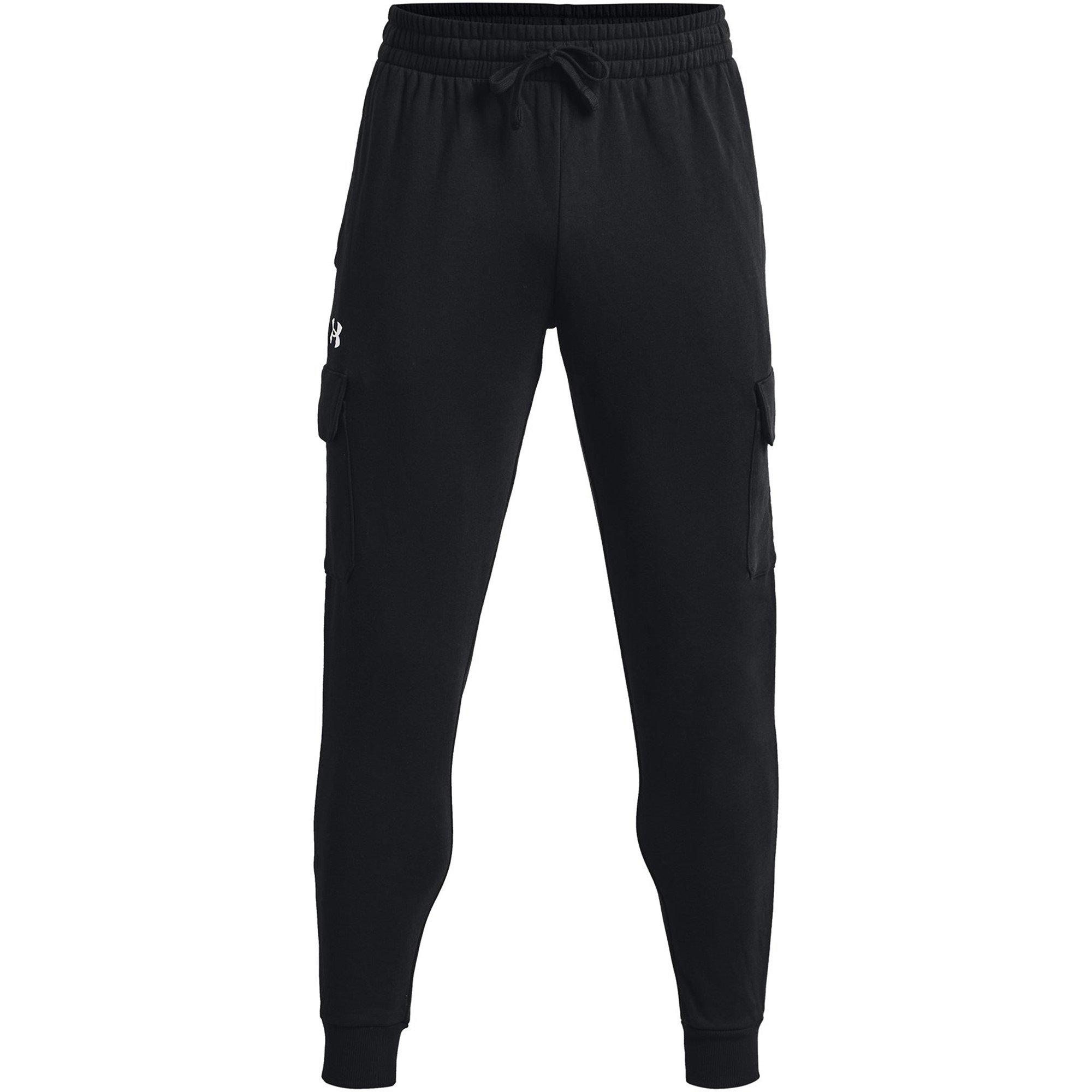 Black/White - Under Armour - UA Rival Fleece Joggers Men's - 1
