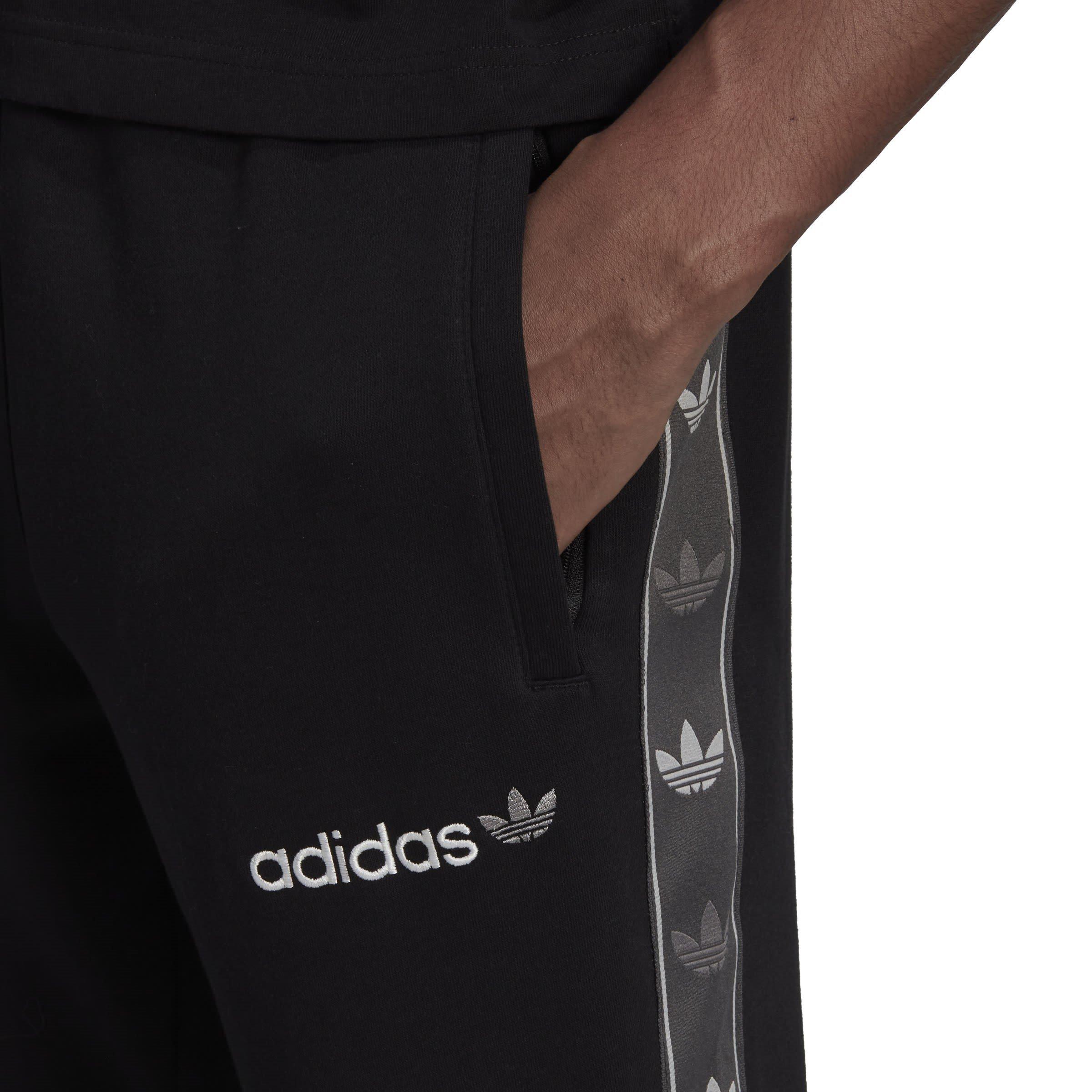 Black - adidas Originals - Tape Fleece Joggers Mens - 5