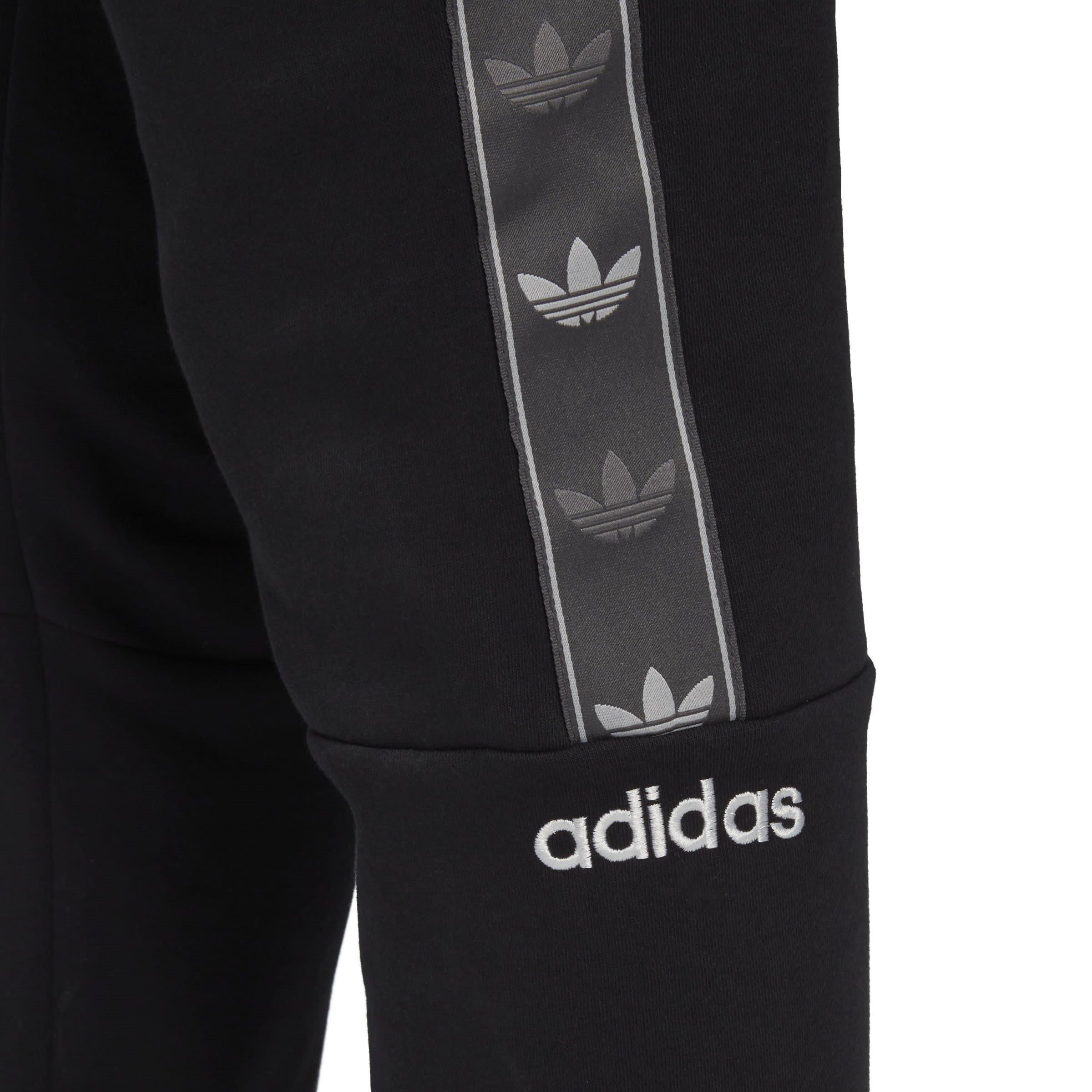 Black - adidas Originals - Tape Fleece Joggers Mens - 6