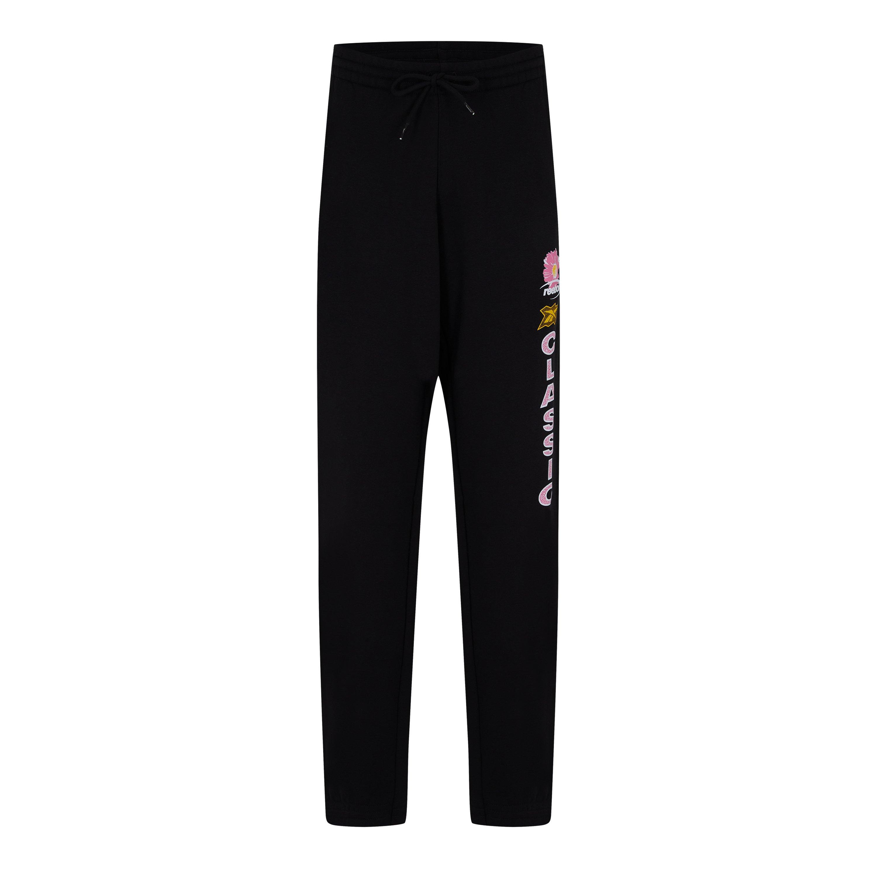 Reebok Men's Classics Closed Hem Fleece Joggers - Black - XS