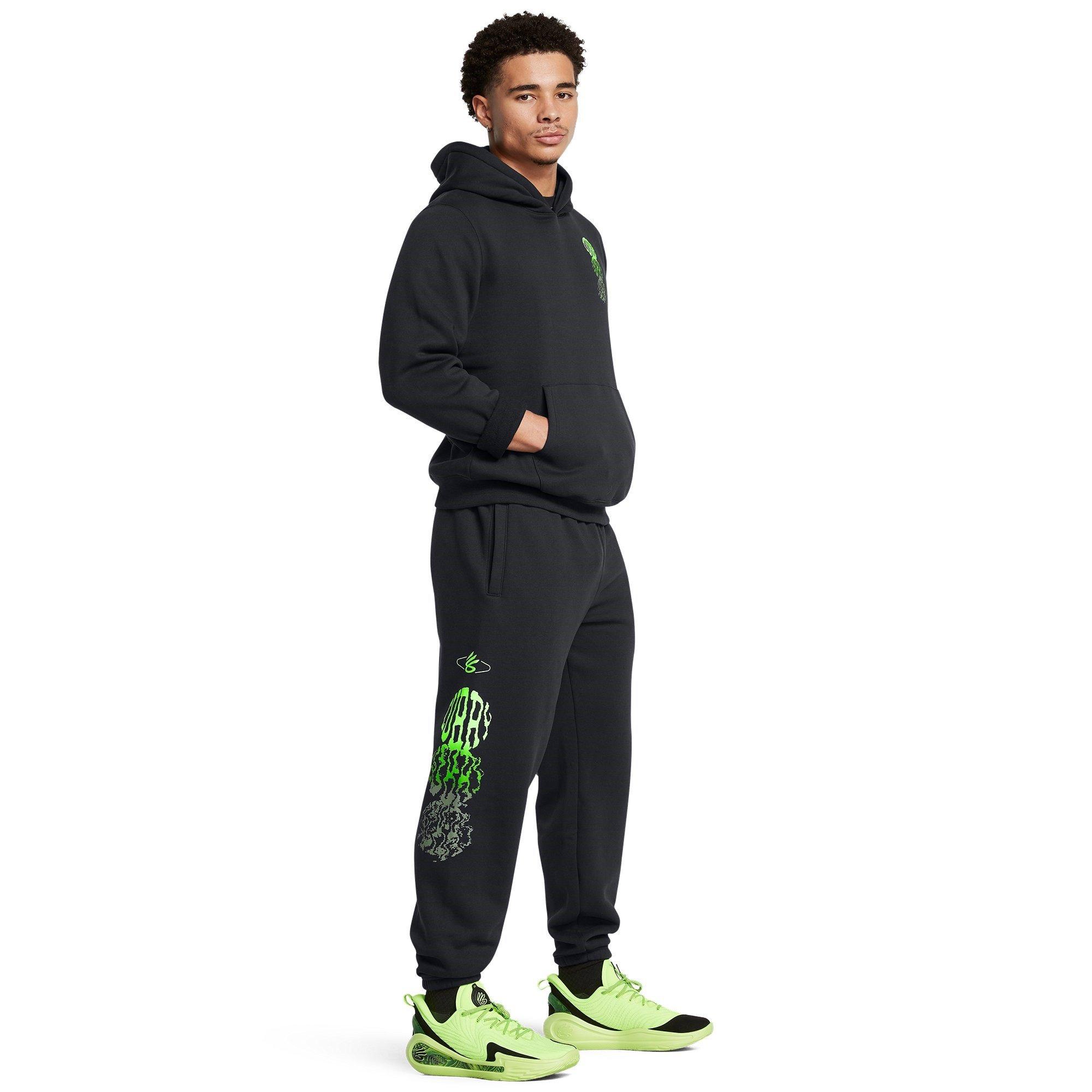 Black/Green - Under Armour - Curry Splash Graphic Joggers Mens - 4