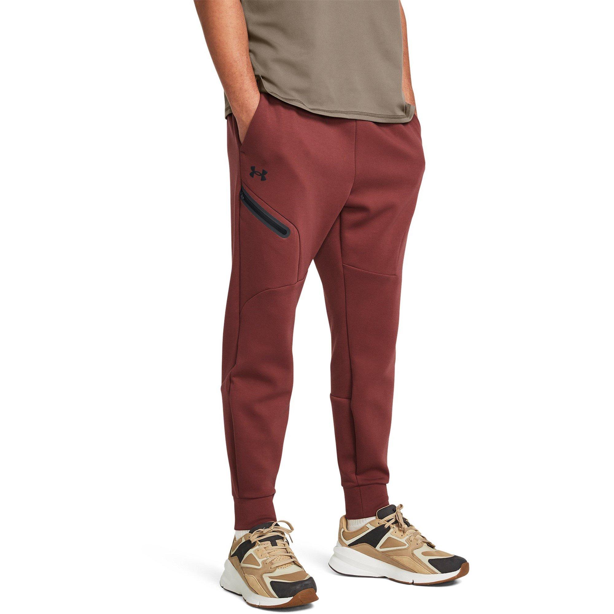 Red - Under Armour - Unstoppable Fleece Joggers Mens - 3