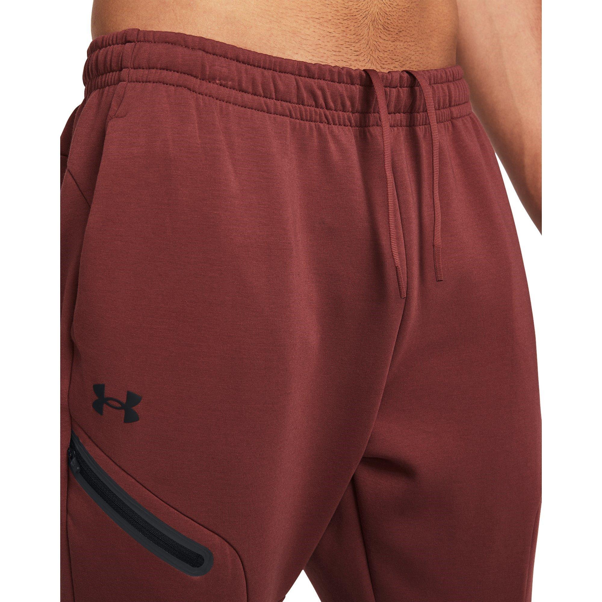 Red - Under Armour - Unstoppable Fleece Joggers Mens - 5
