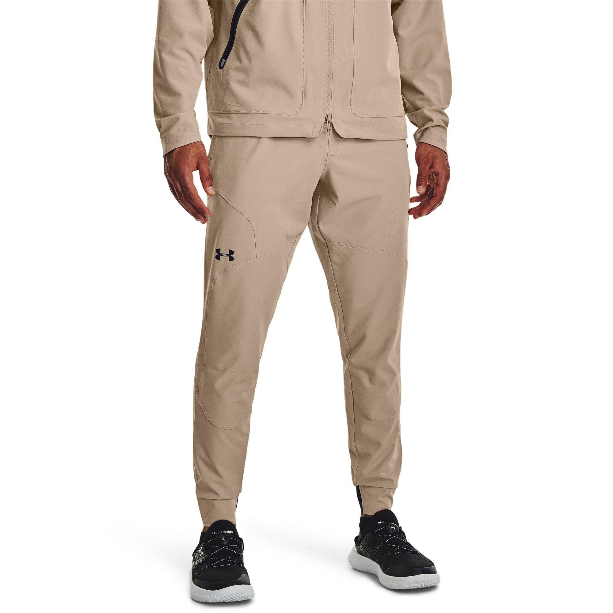 Brown - Under Armour - Unstoppable Closed Hem Fleece Joggers - 2