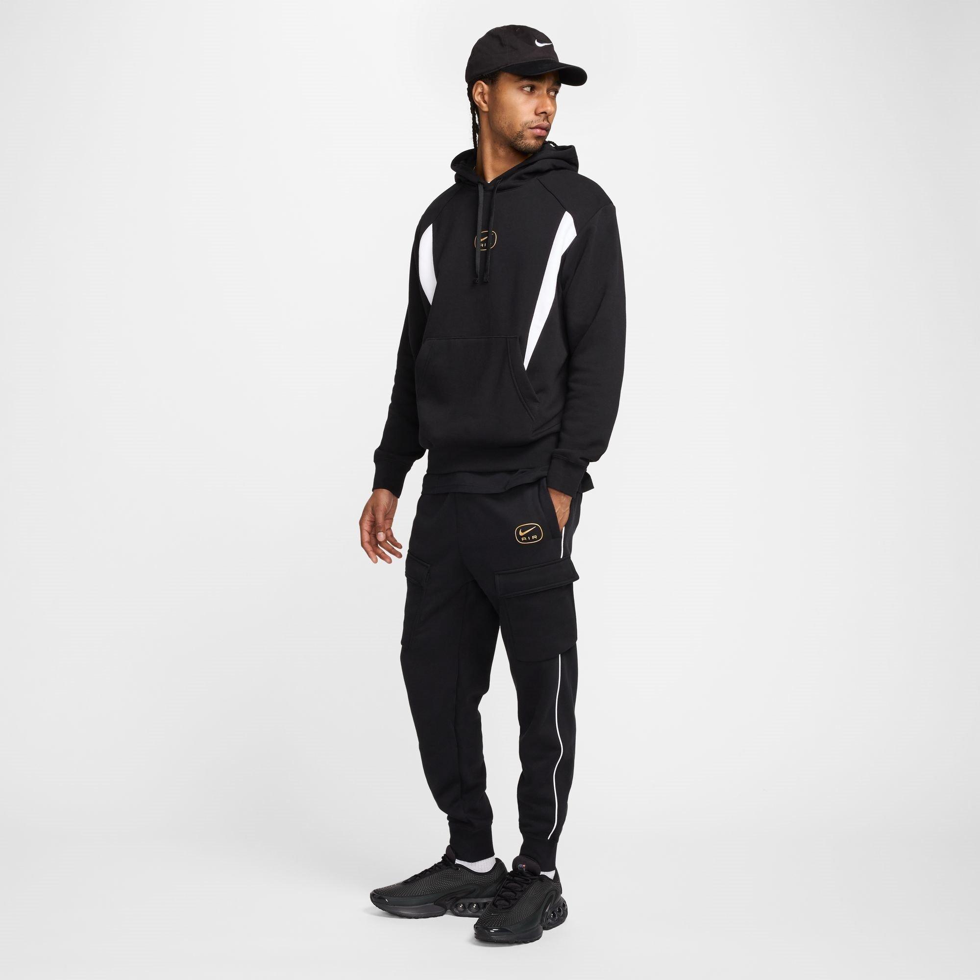 Schwarz/Gold - Nike - NSW SW AIR CARGO PANT FLC BB - 7