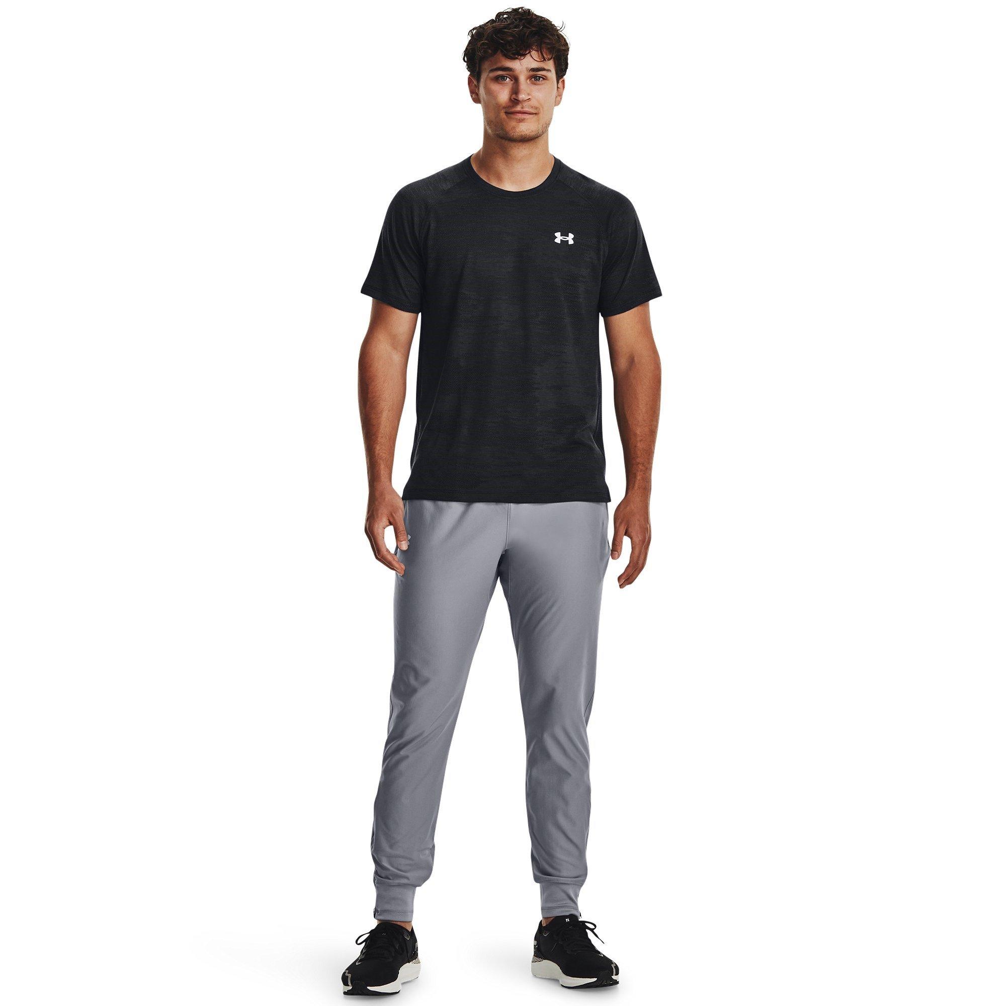 Grey - Under Armour - Qualifier Run Elite Closed Hem Fleece Joggers - 4