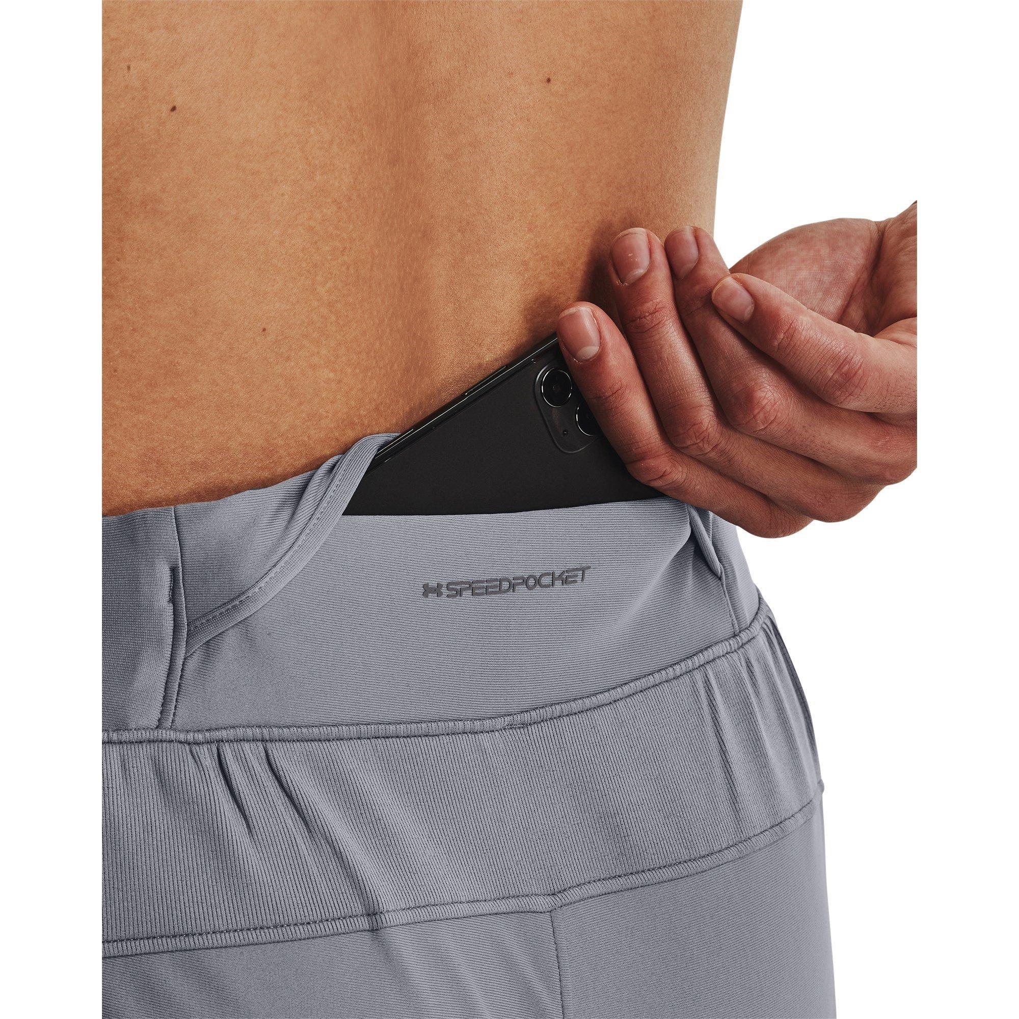 Grey - Under Armour - Qualifier Run Elite Closed Hem Fleece Joggers - 8