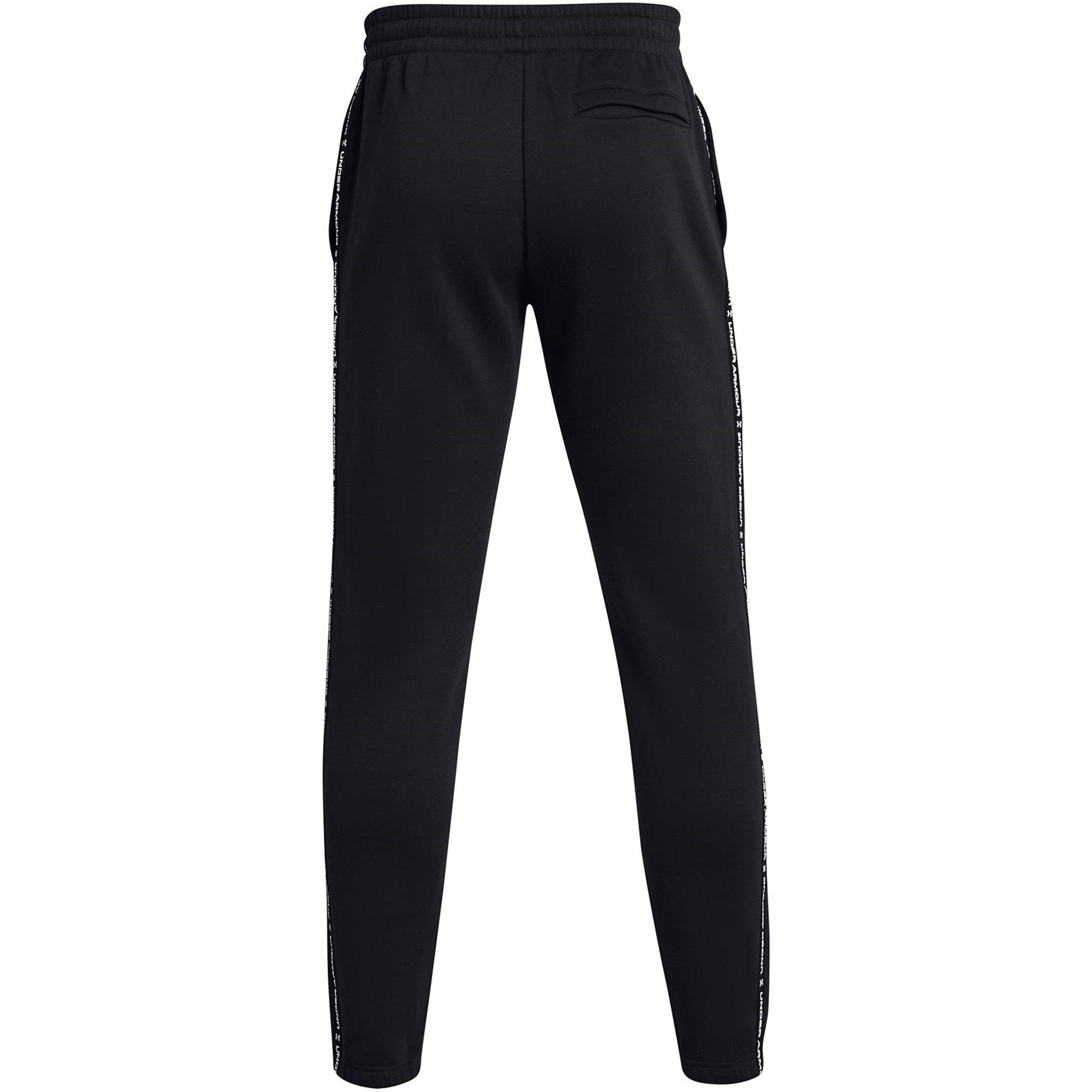 Zwart - Under Armour - Icon Taping Closed Hem Fleece Joggers - 8