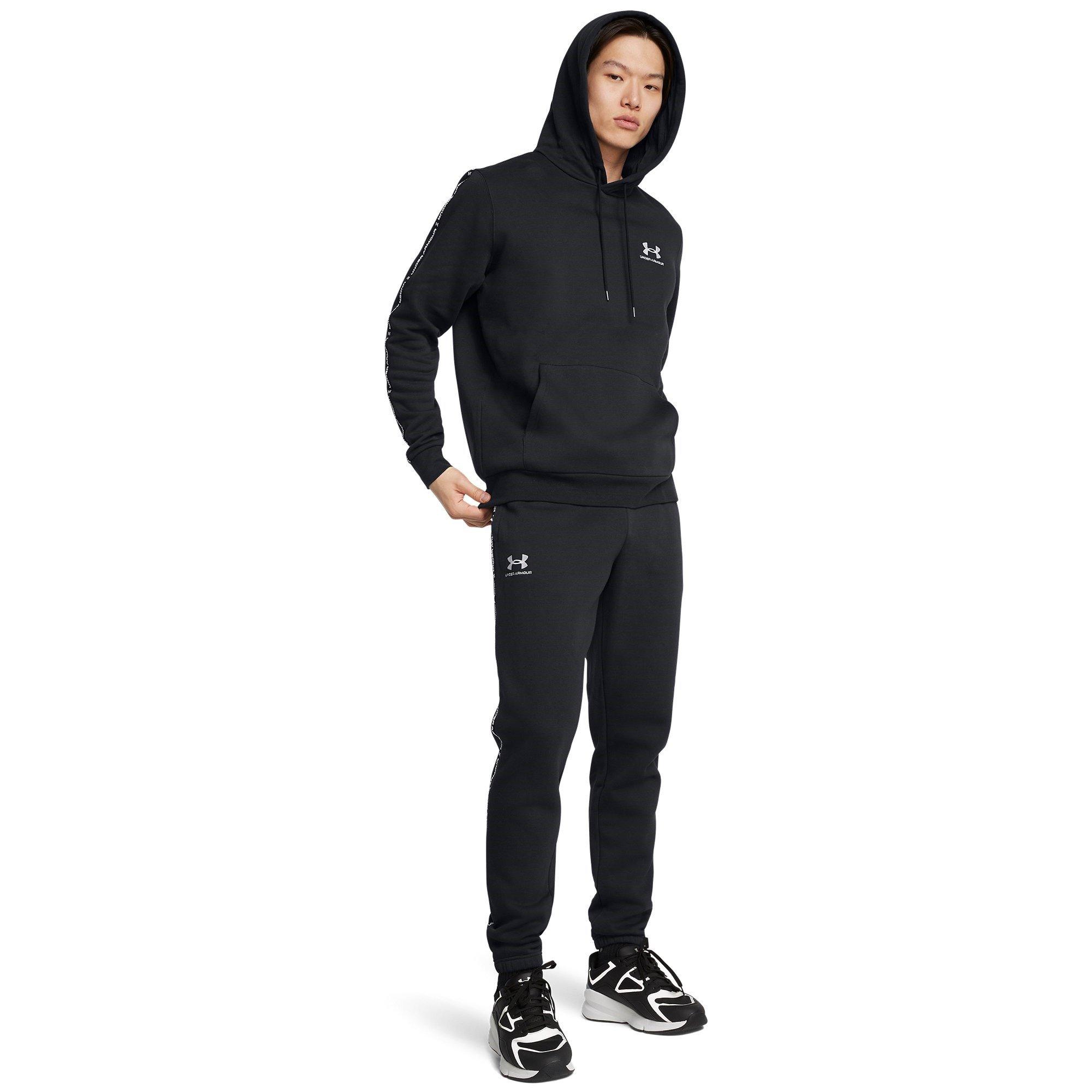 Zwart - Under Armour - Icon Taping Closed Hem Fleece Joggers - 7