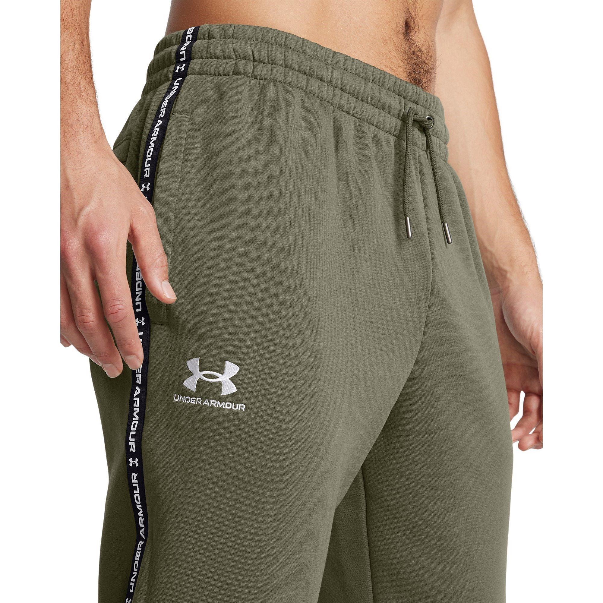 Green - Under Armour - Men's Icon Taping Closed Hem Fleece Joggers - 5