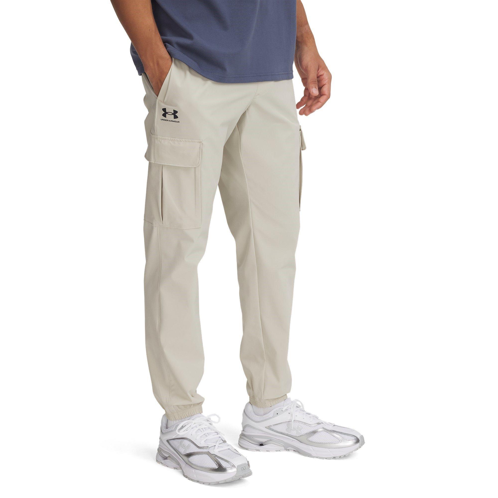 Khaki Basis - Under Armour - Men's Vibe Closed Hem Fleece Joggers - 1